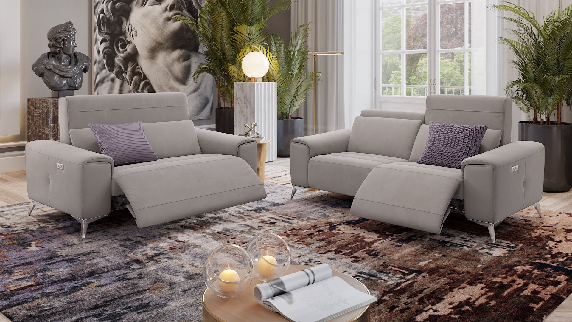 Stoff 2-Sitzer Sofa Mini BELLA