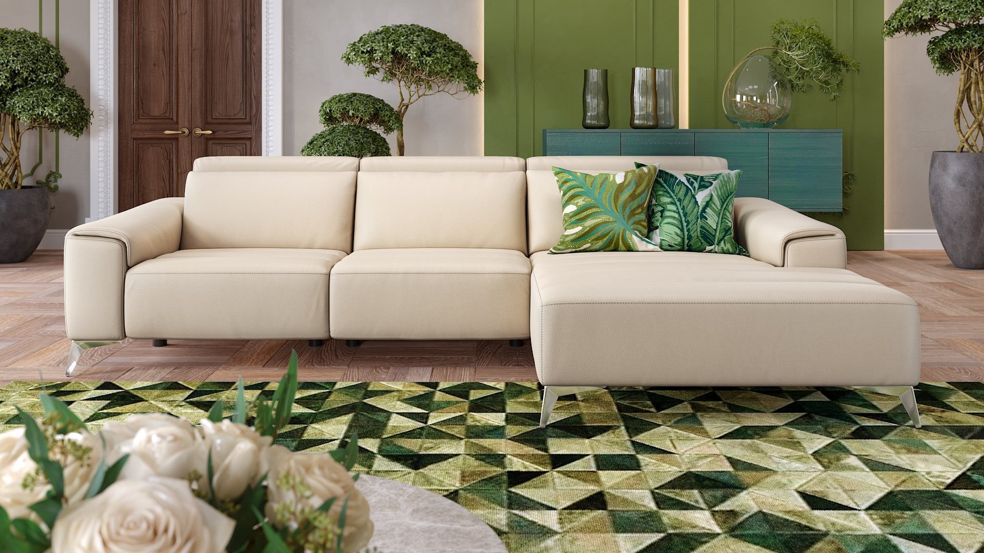 Leder Ecksofa BELLA