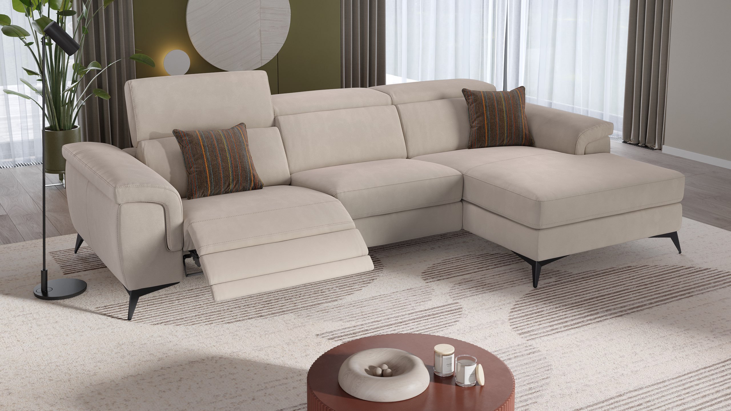 Stoff Ecksofa AMARO