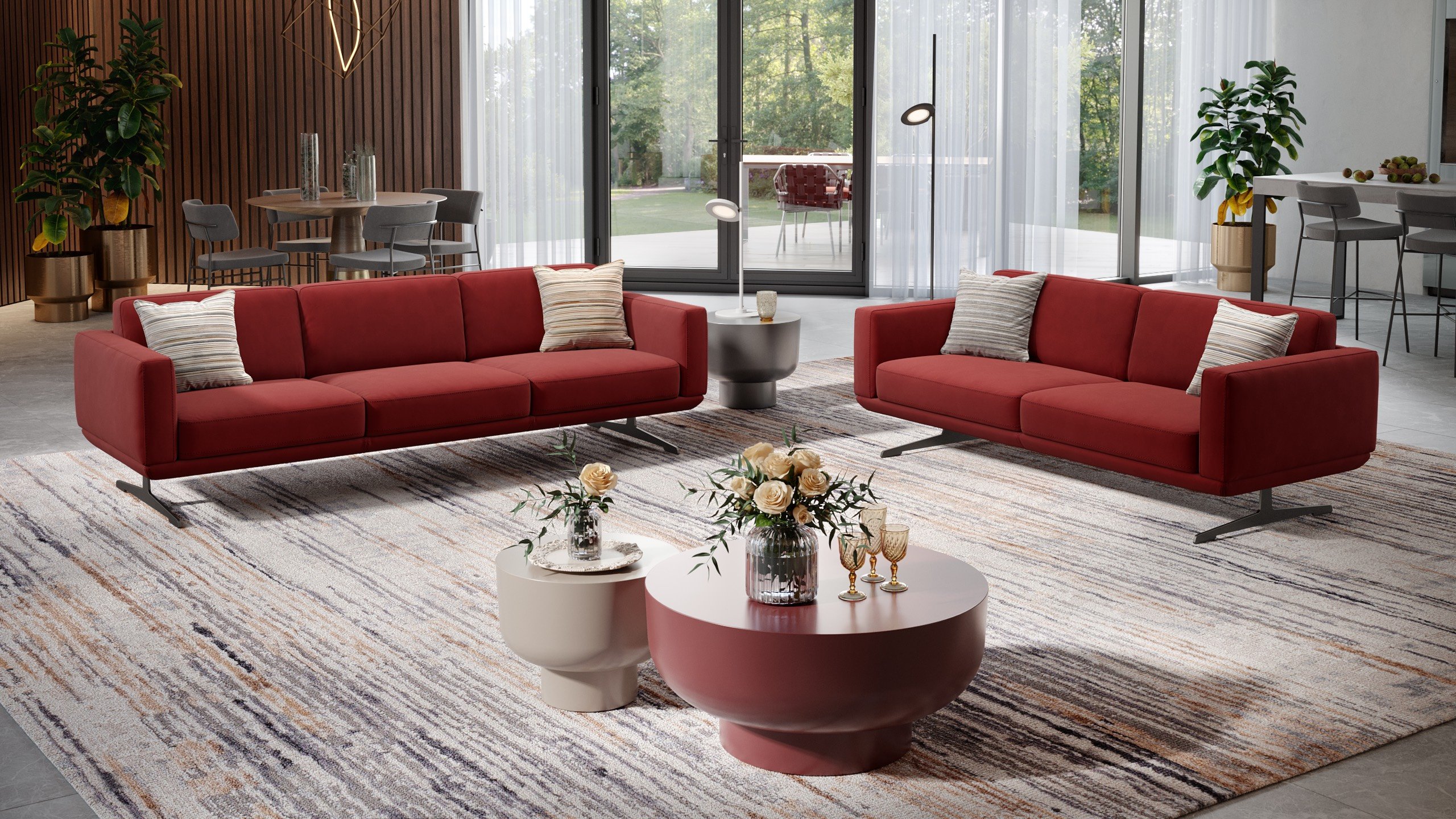 Stoff 3-Sitzer Sofa MARETO