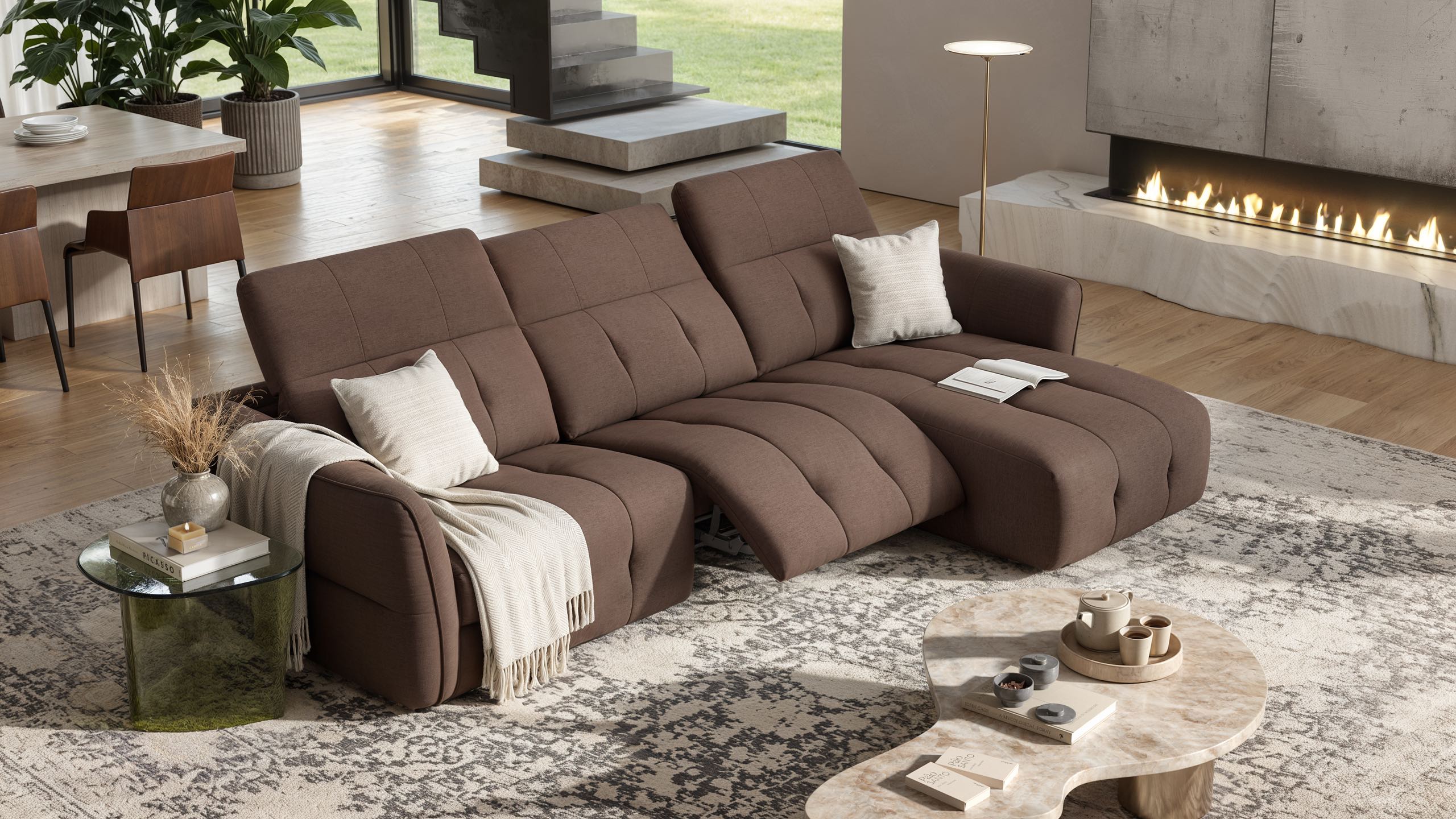 Stoff Ecksofa MARANELLO