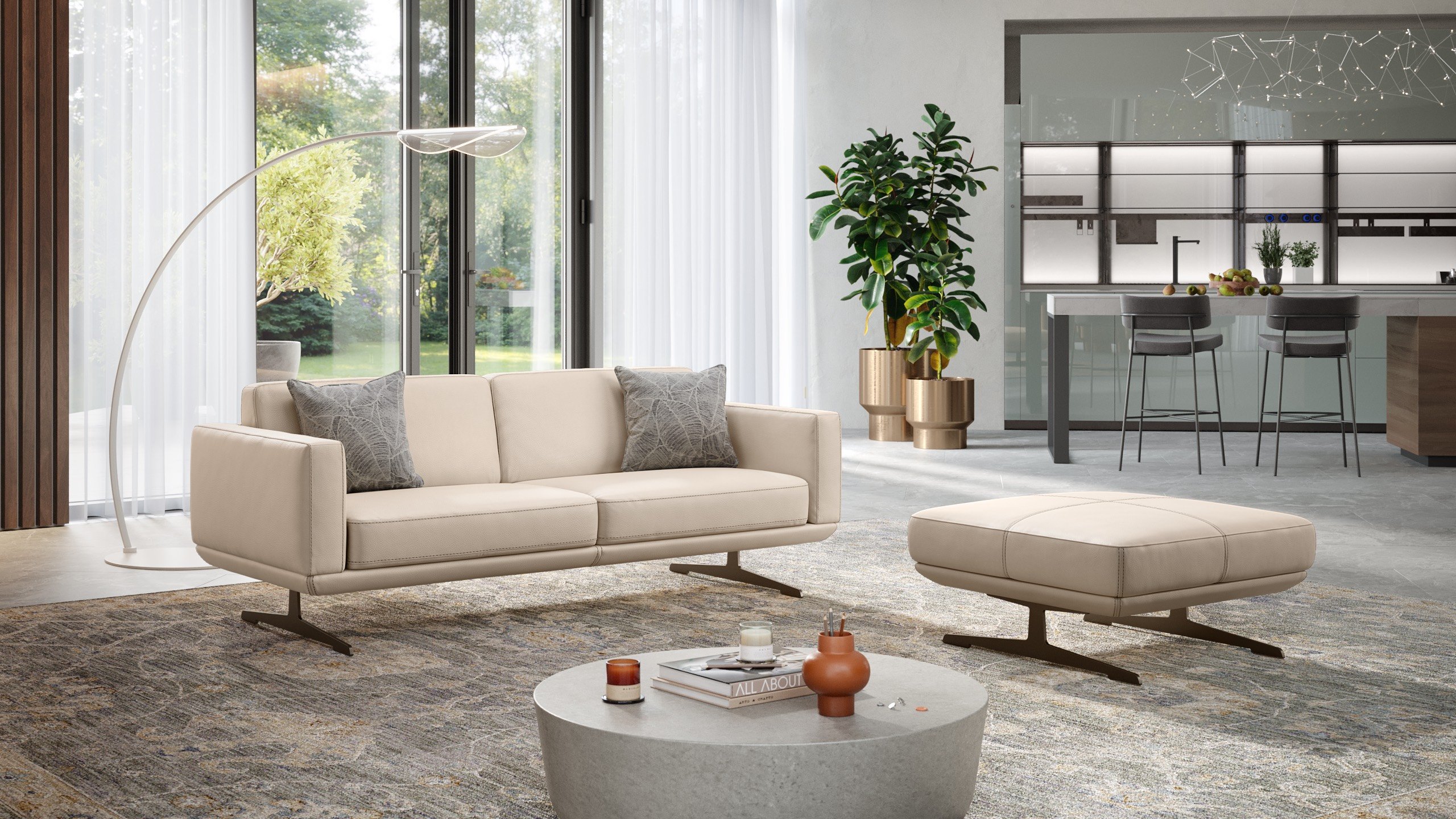 Leder 3-Sitzer Sofa MARETO