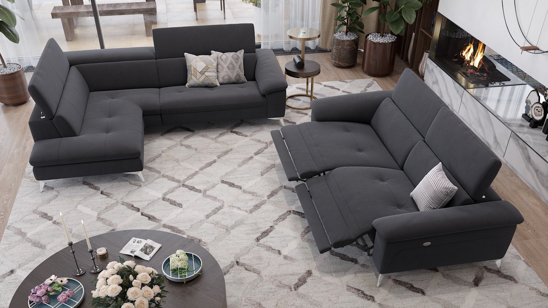 Stoff Ecksofa STELLA