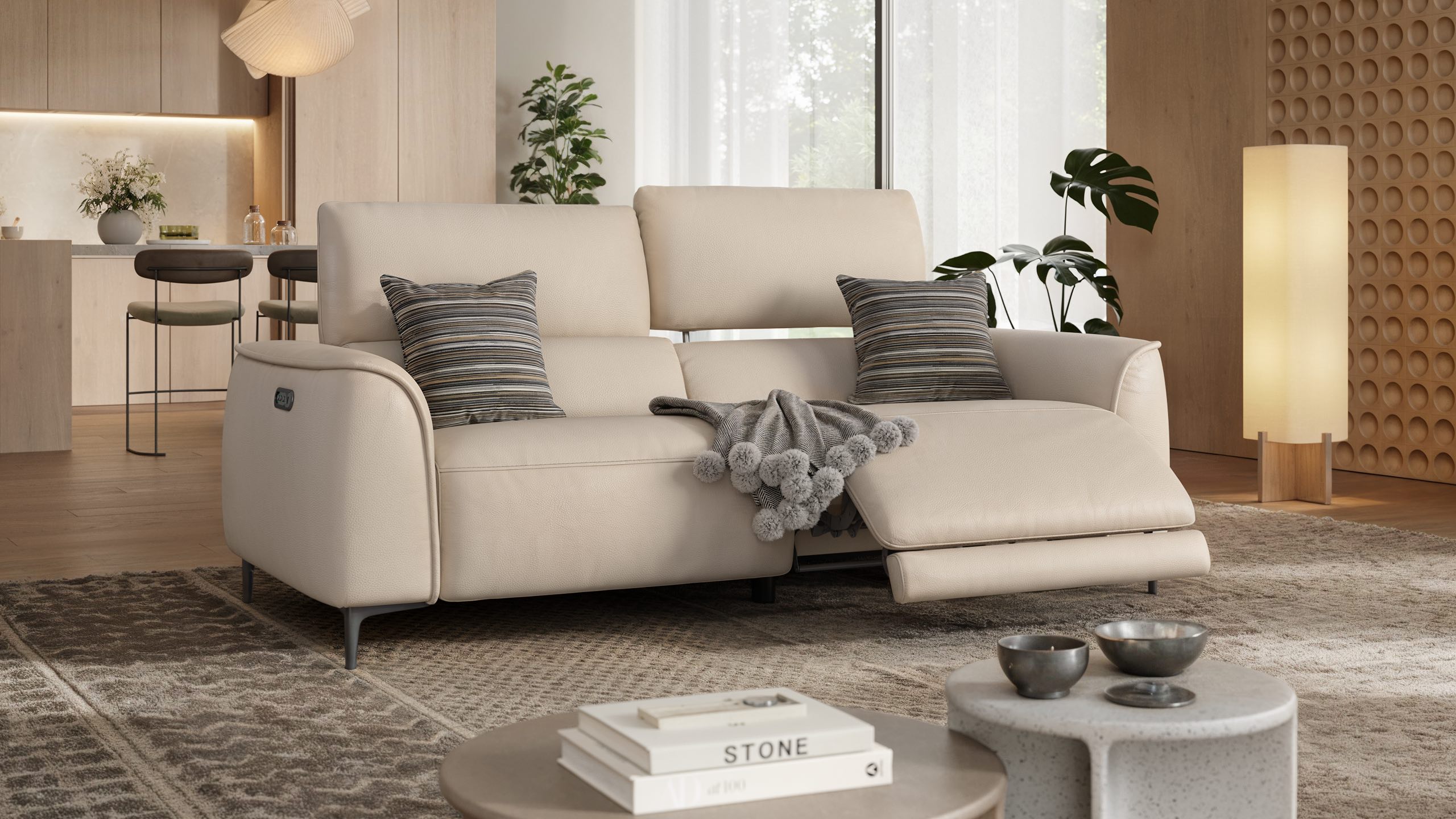 Leder 3-Sitzer Sofa COMO