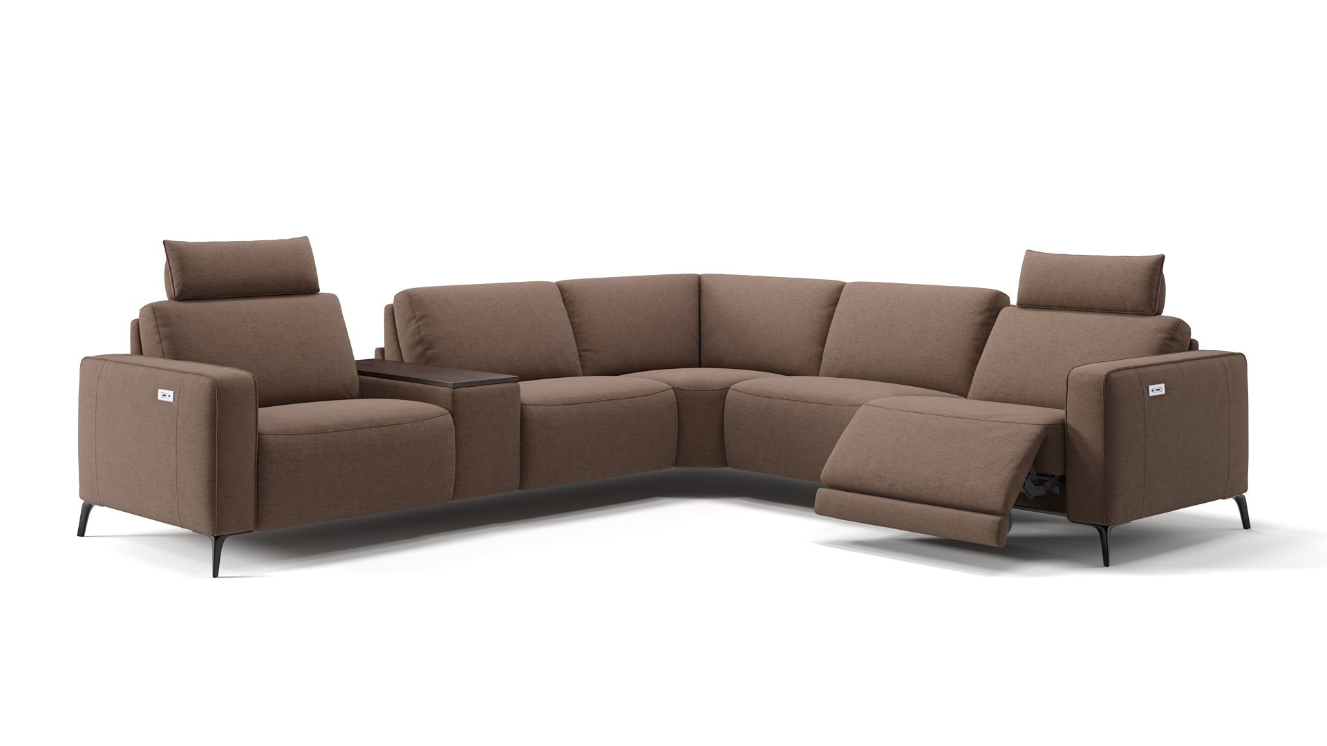 Stoff Ecksofa BARLETTA