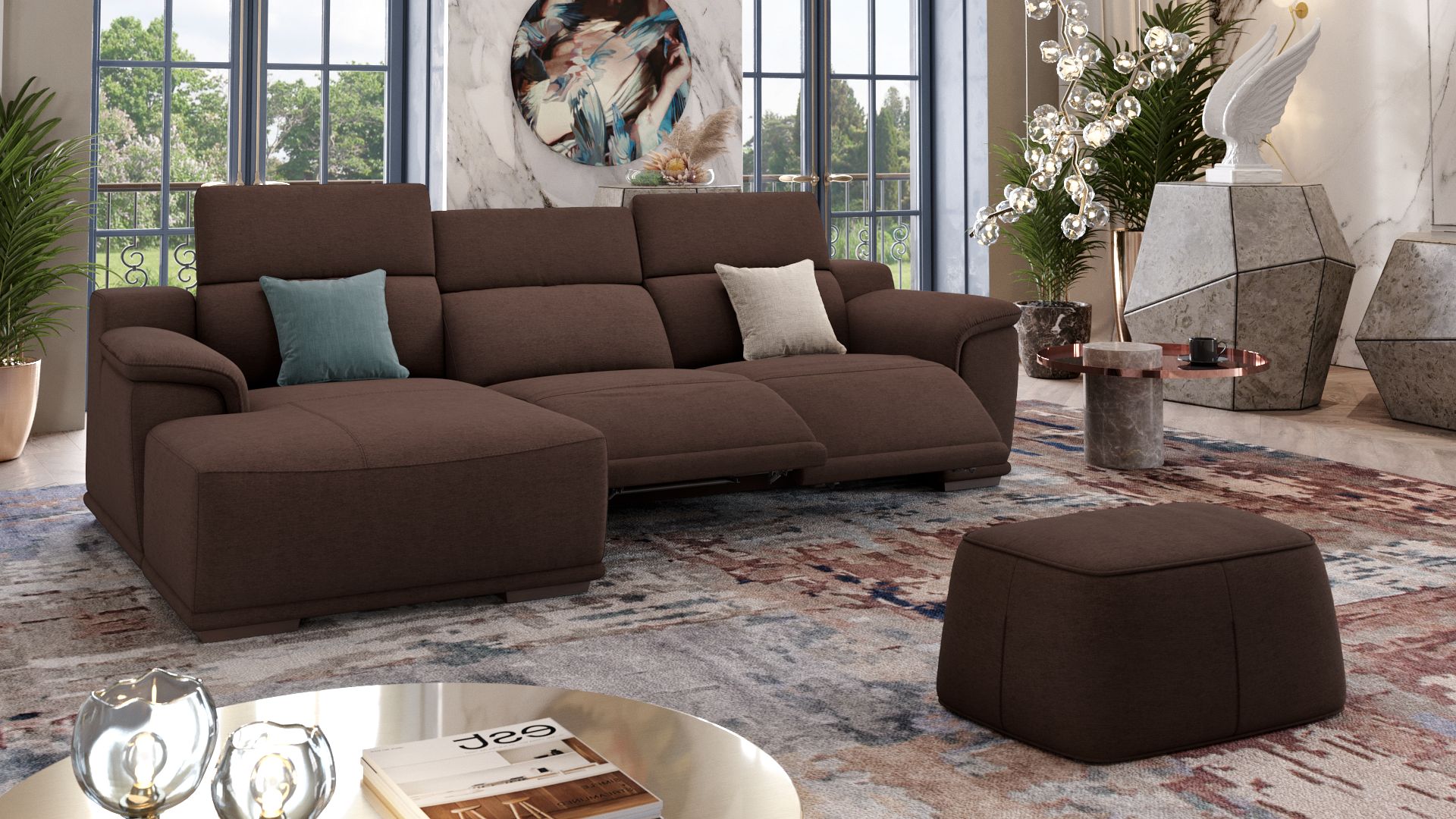 Stoff Ecksofa MONTEFINO