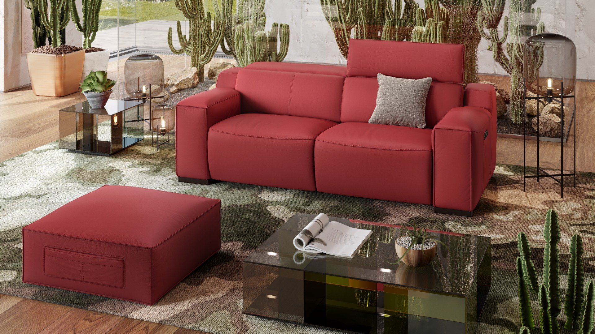 Leder 2-Sitzer Sofa LORETO