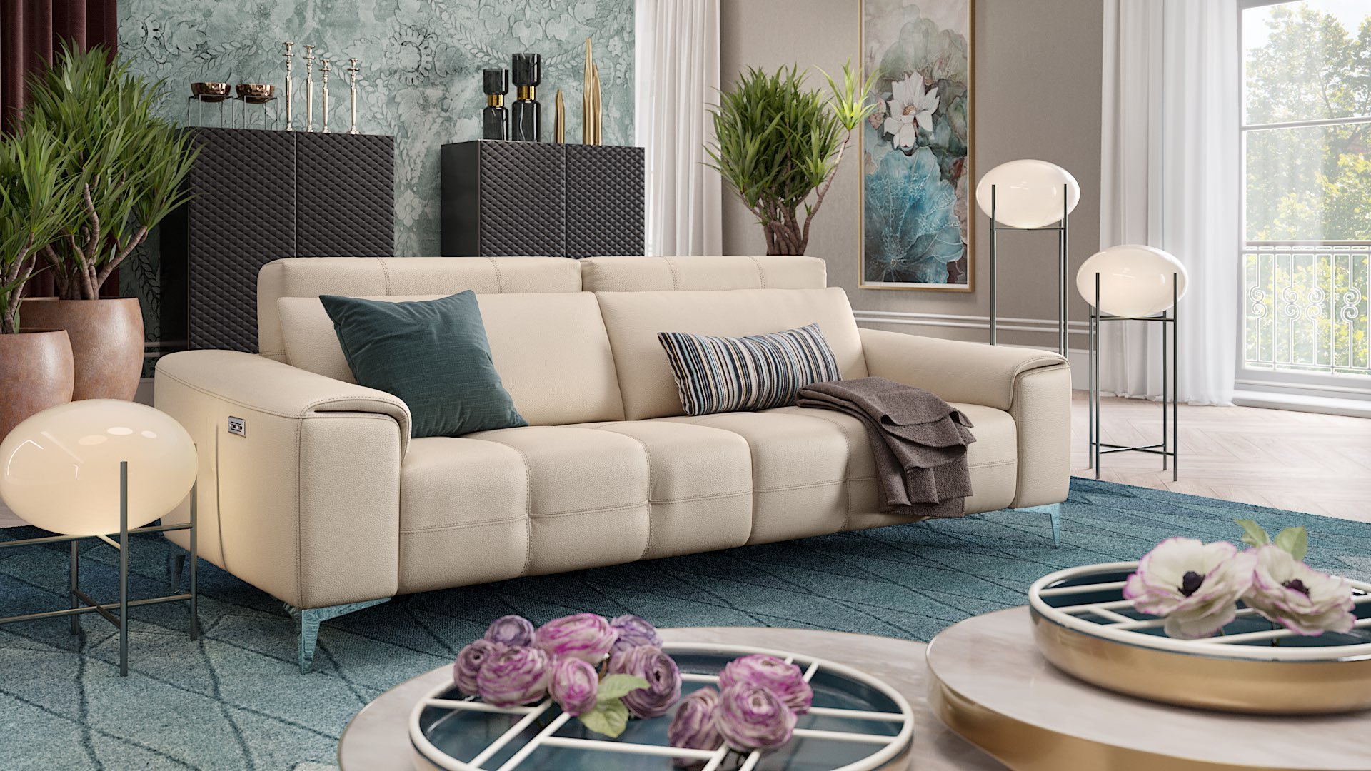 Leder 3-Sitzer Sofa SALENTO