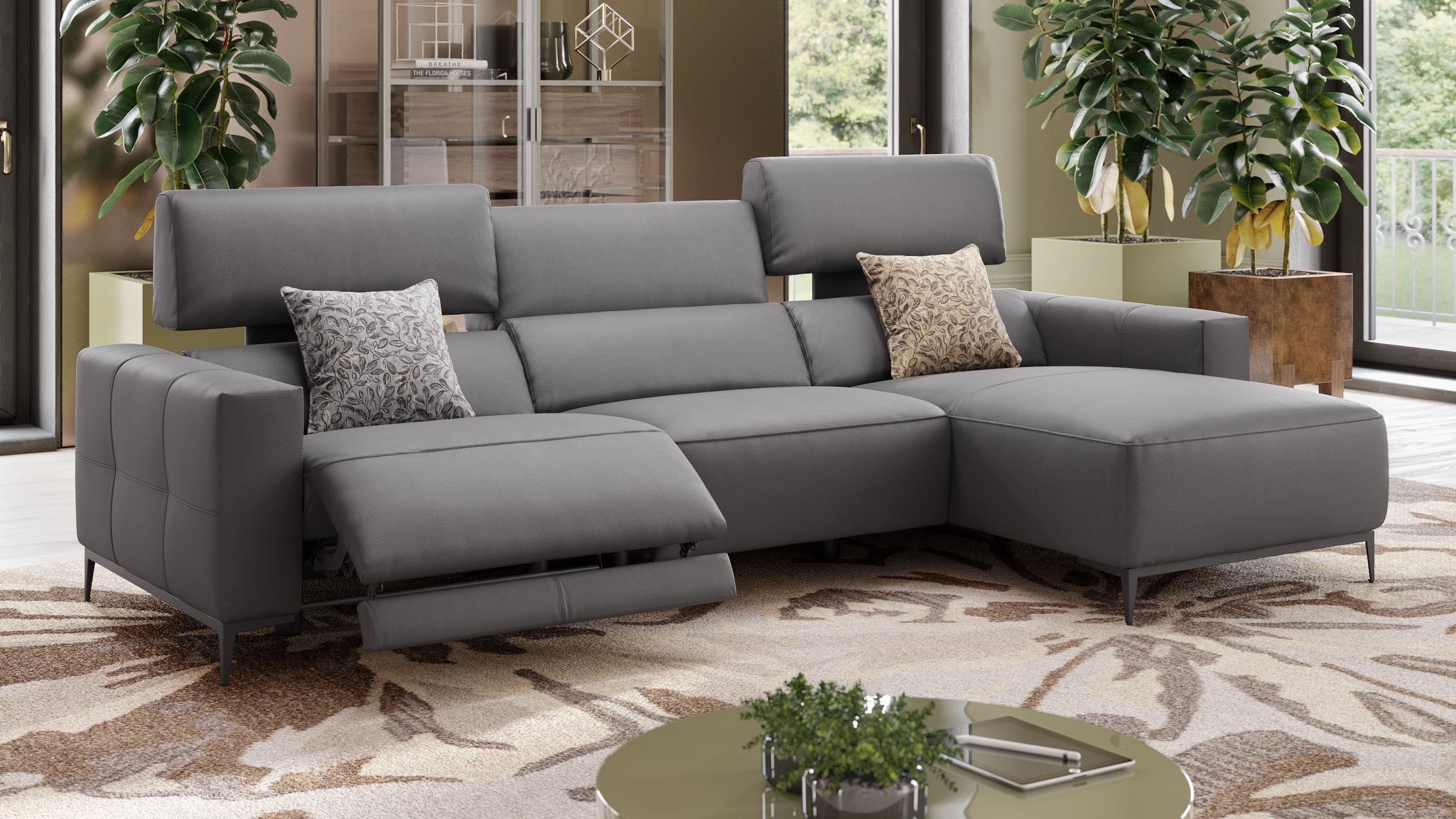 Leder Ecksofa TOLEDO