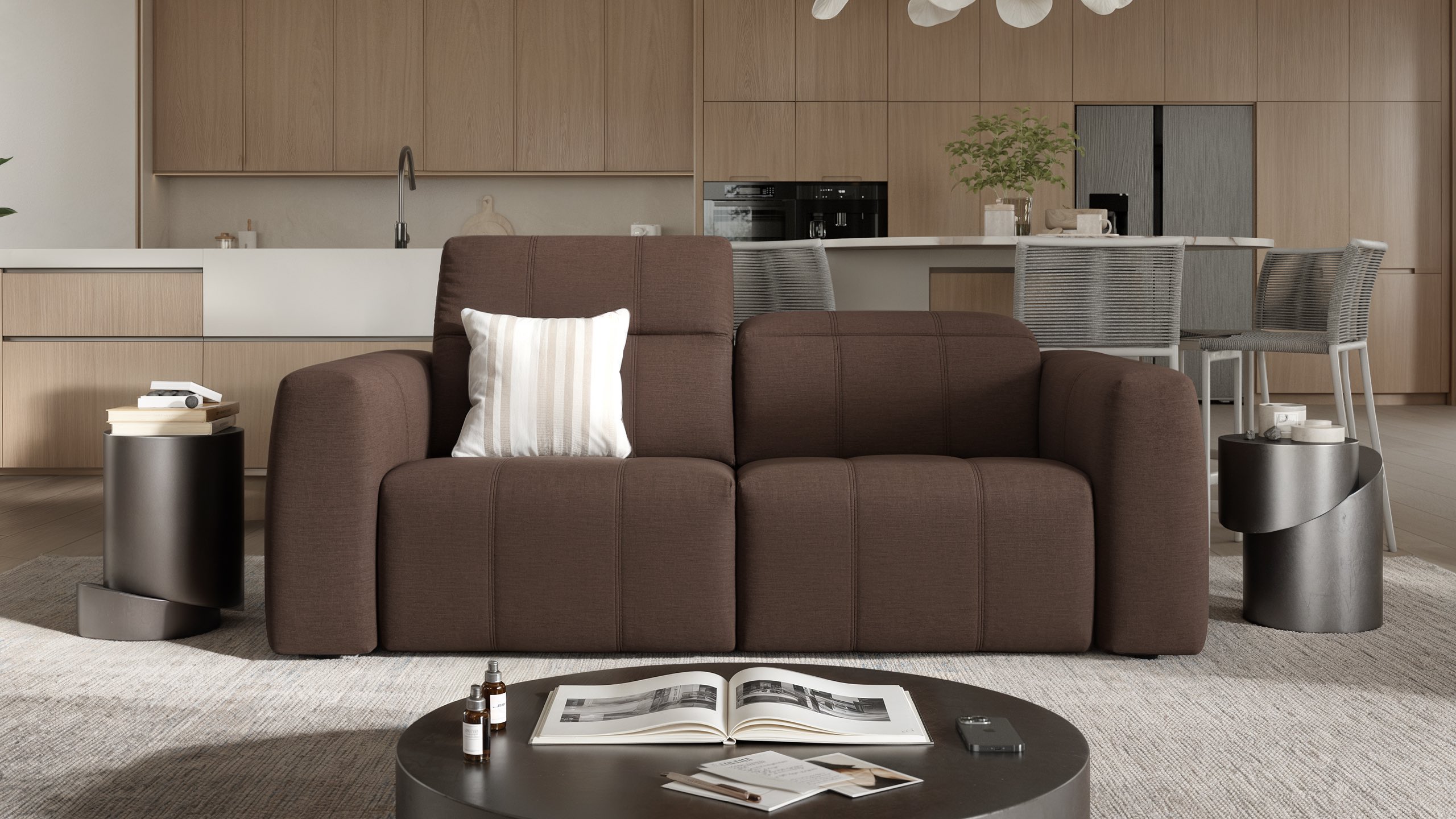 Stoff 3-Sitzer Sofa FLORIDA