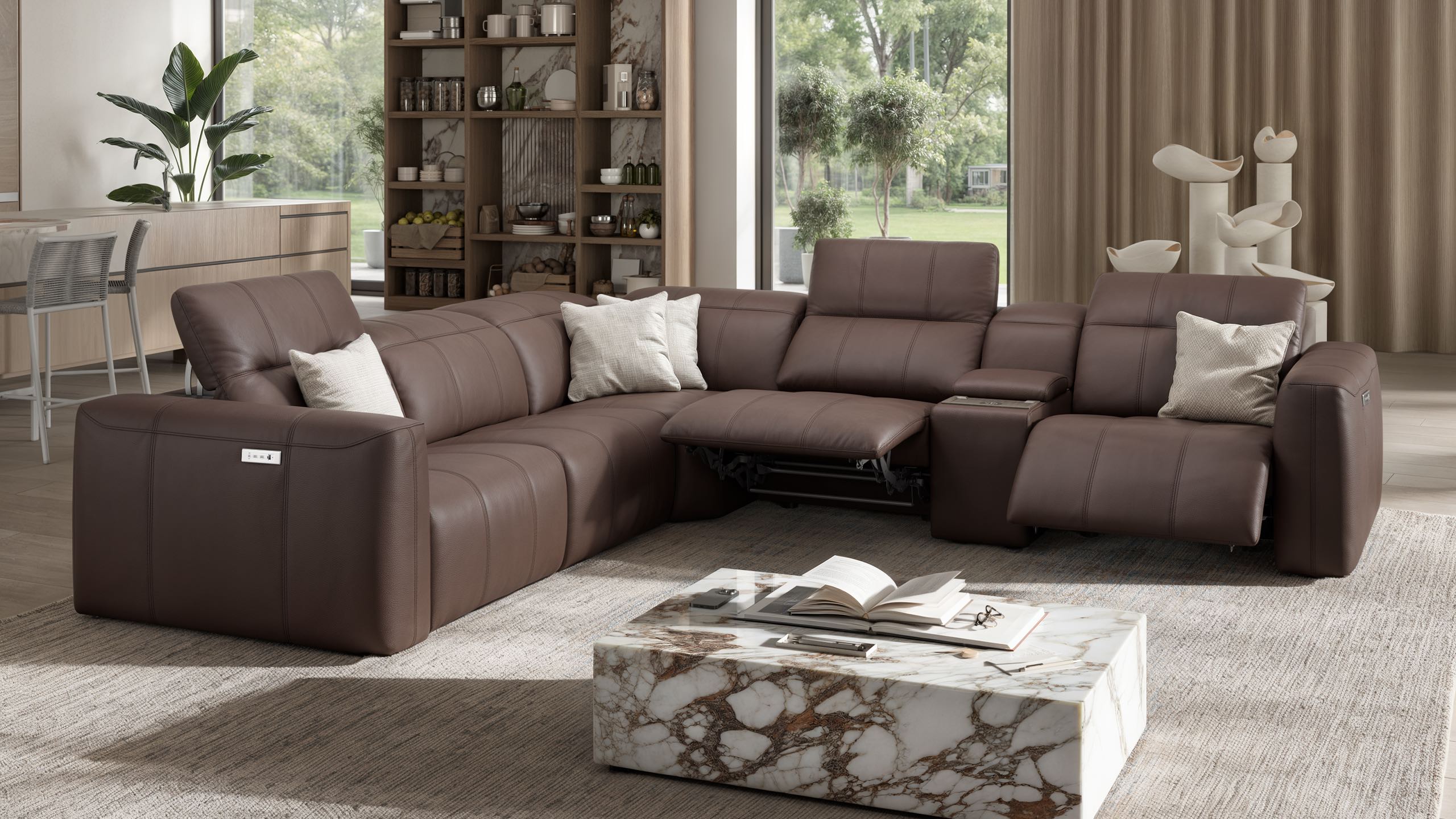 Leder Wohnlandschaft FLORIDA