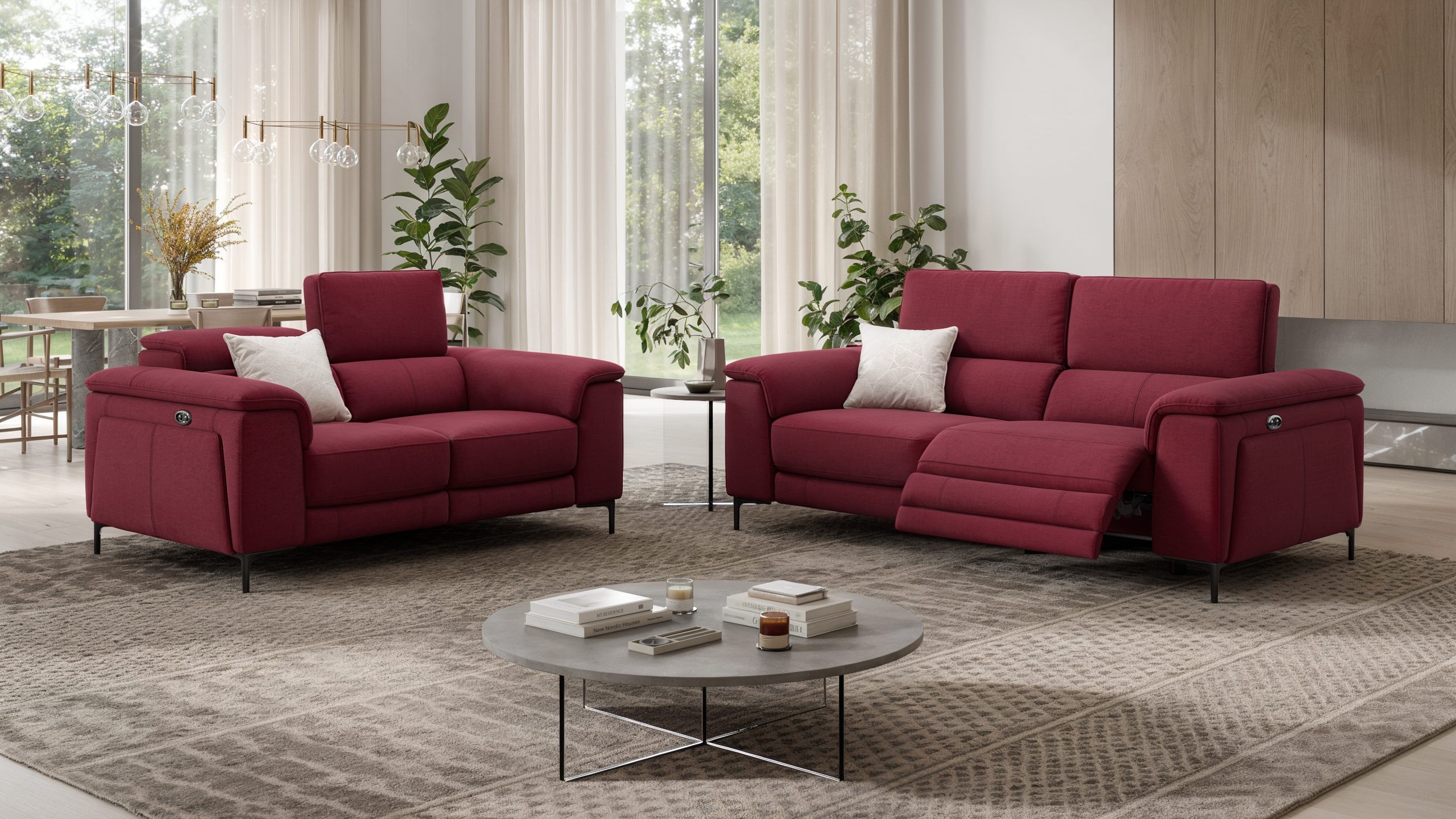 Stoff 2-Sitzer Sofa MARINO