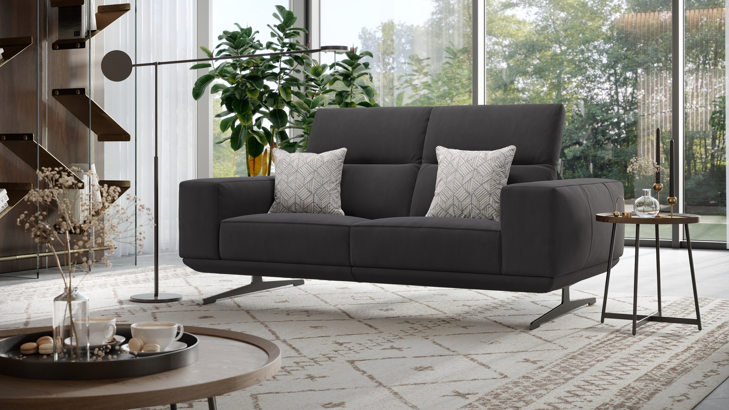 Stoff 2-Sitzer Sofa MERANO