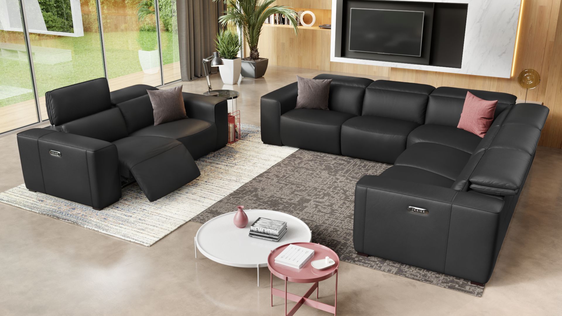 Leder 2-Sitzer Sofa BINETTO