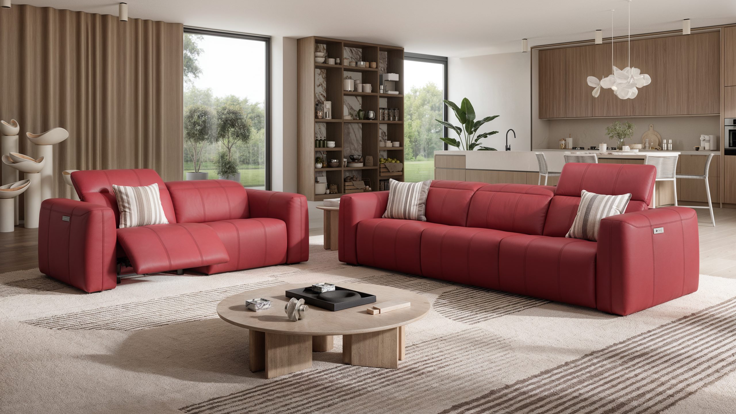Leder 3-Sitzer Sofa FLORIDA