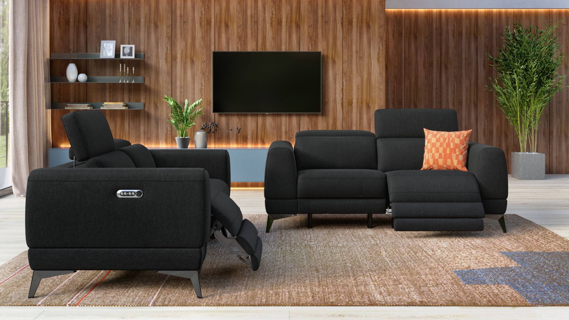 Stoff 2-Sitzer Sofa LIMANA