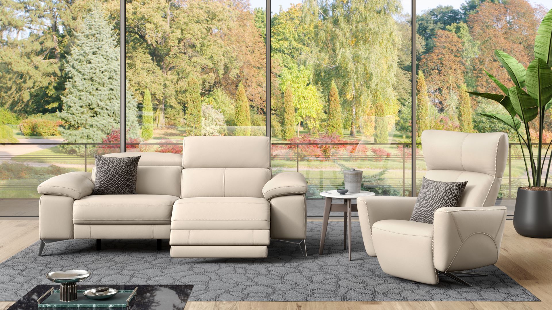 Leder 3-Sitzer Sofa MILANO