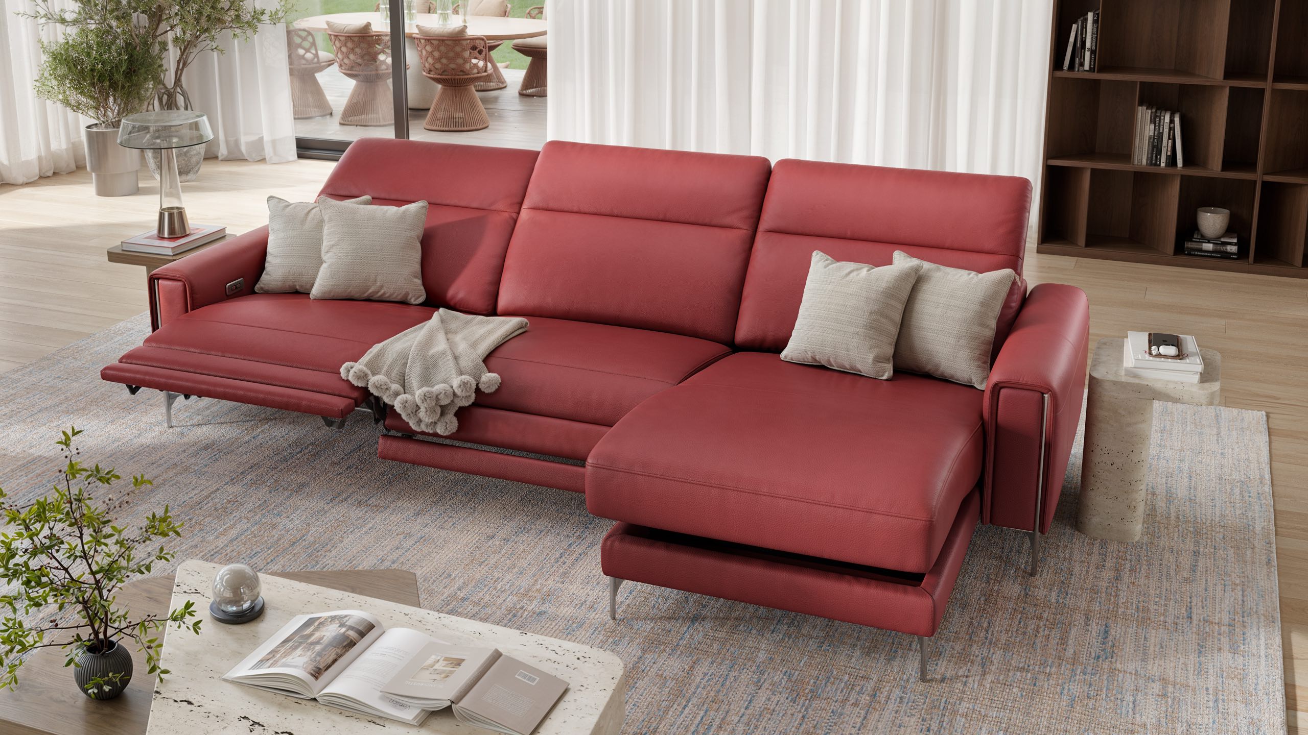 Leder Ecksofa BELLAGIO