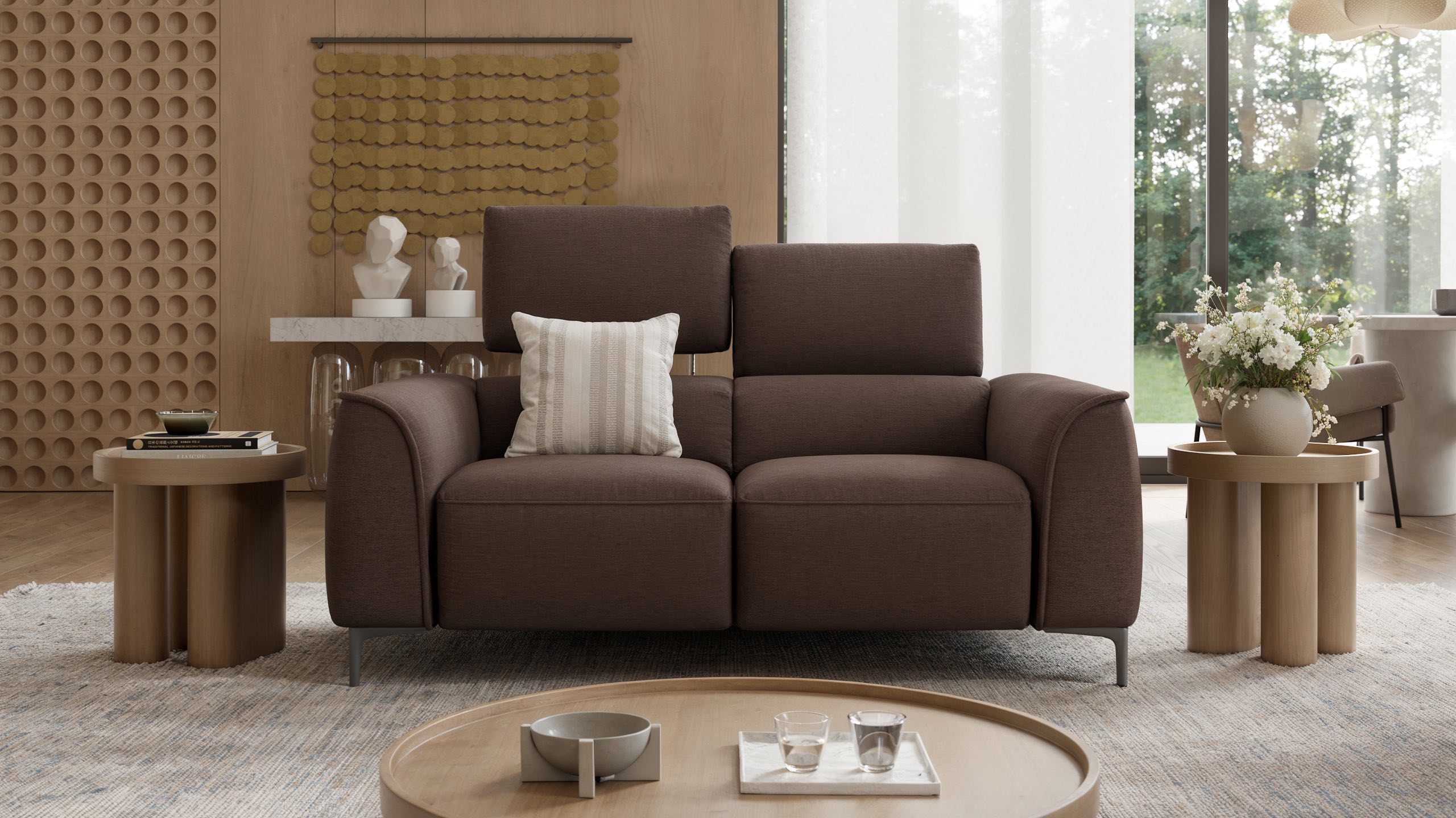 Stoff 2-Sitzer Sofa COMO