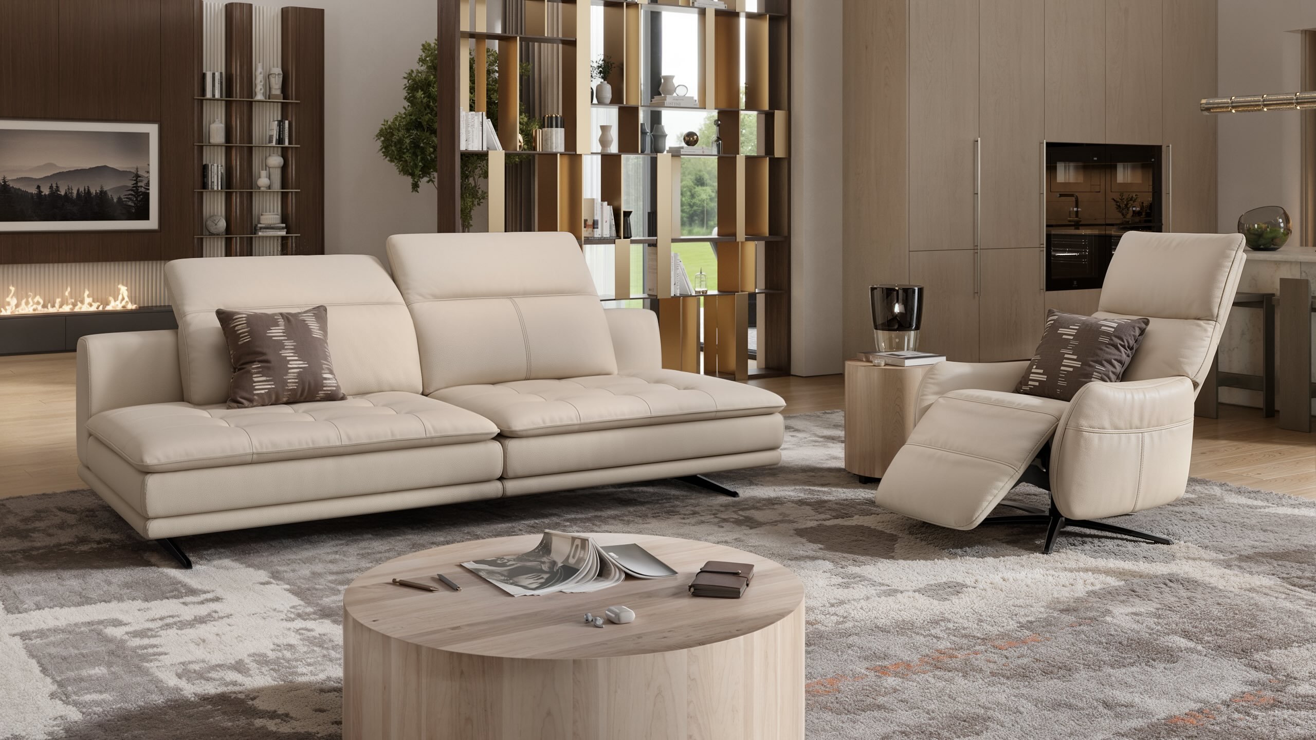 Leder Relaxsessel TURIN