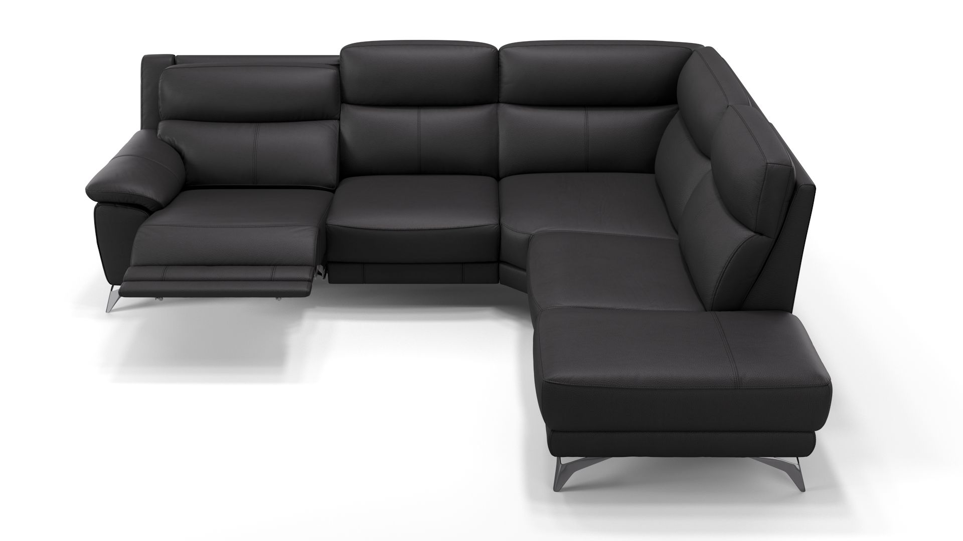 Leder Ecksofa LANTELLA