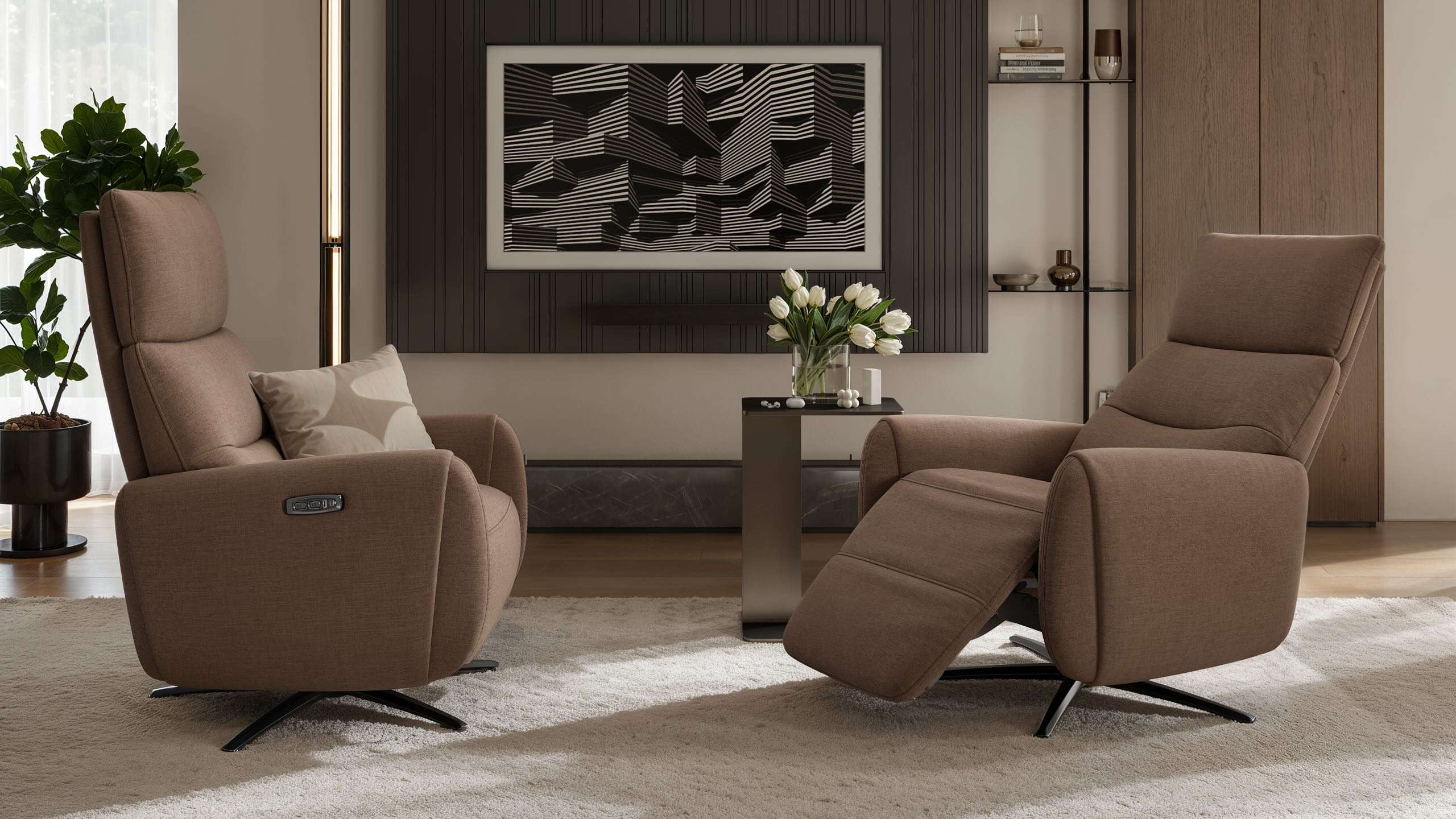 Stoff Relaxsessel RIMINI