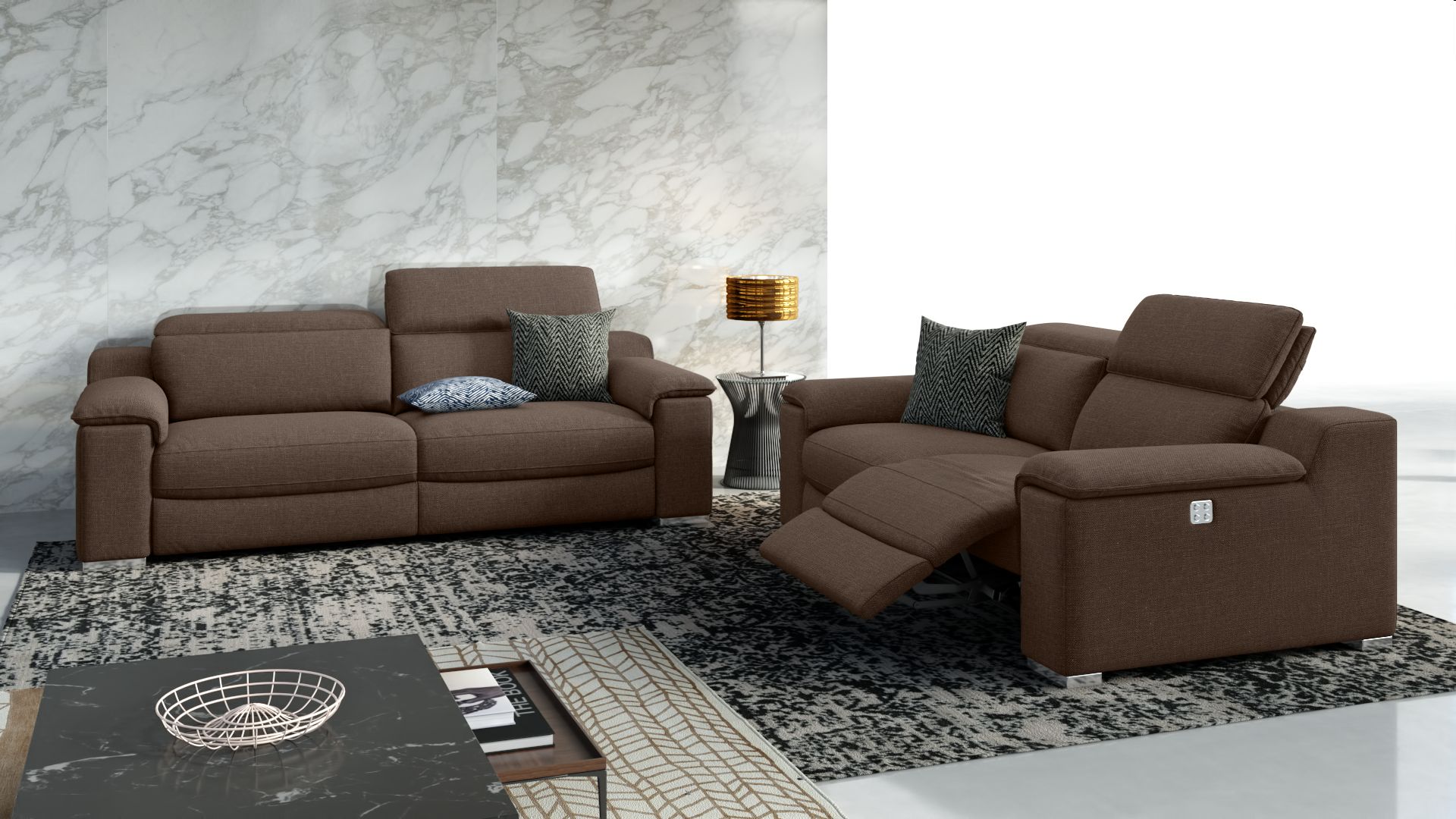 Stoff 3-Sitzer Sofa MACELLO