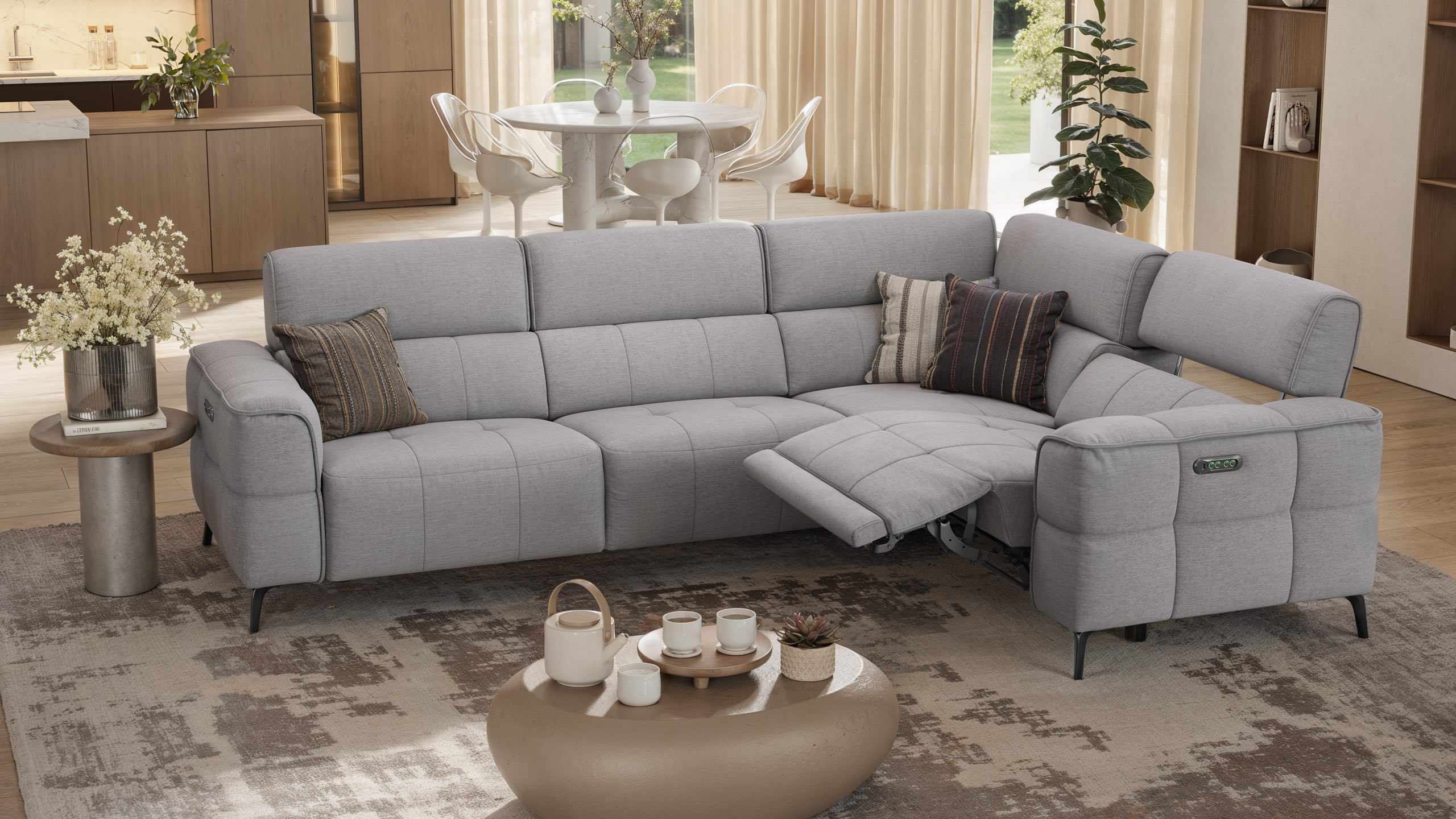 Stoff Ecksofa MEZZANO