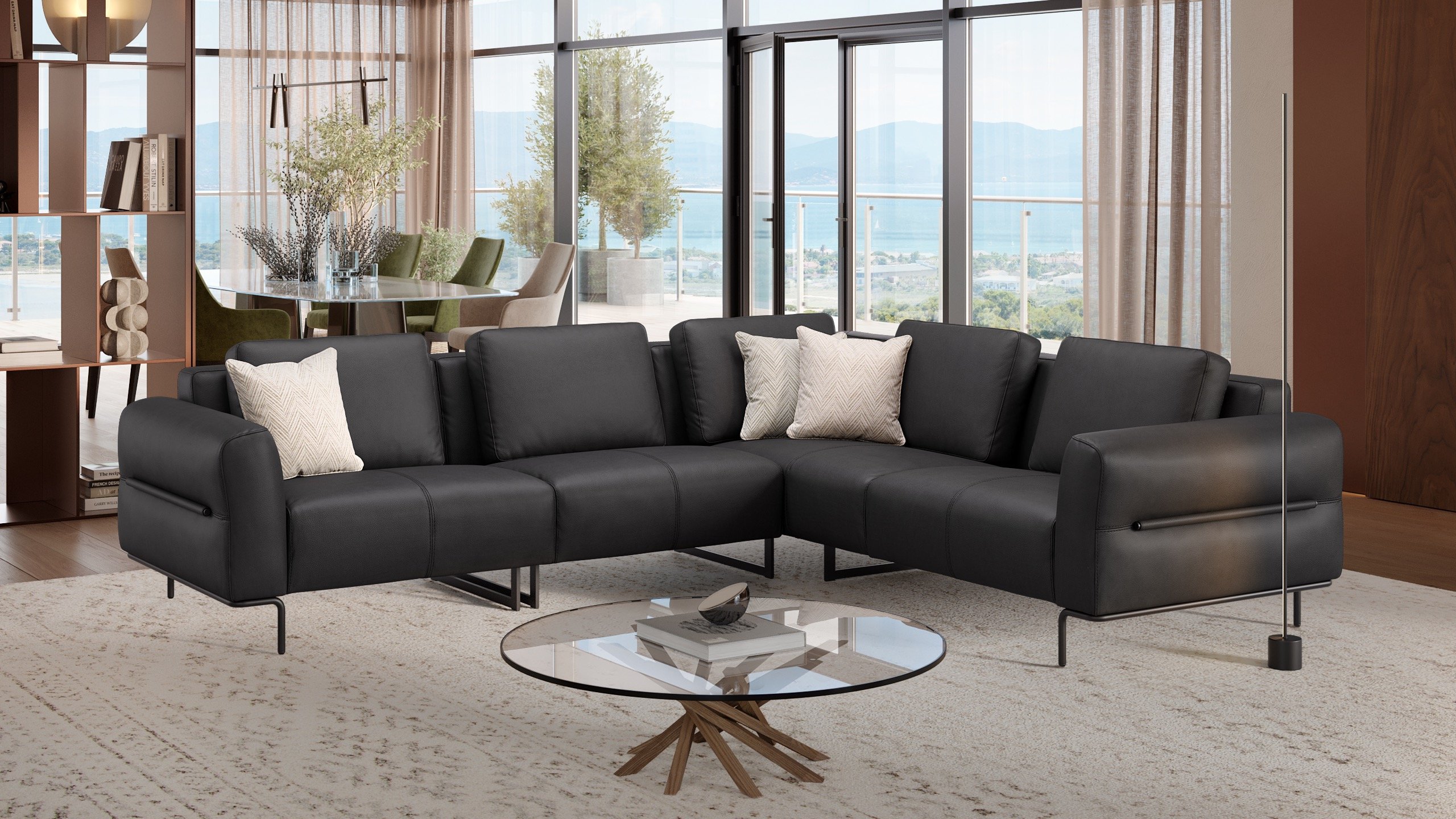 Leder Ecksofa COSTA