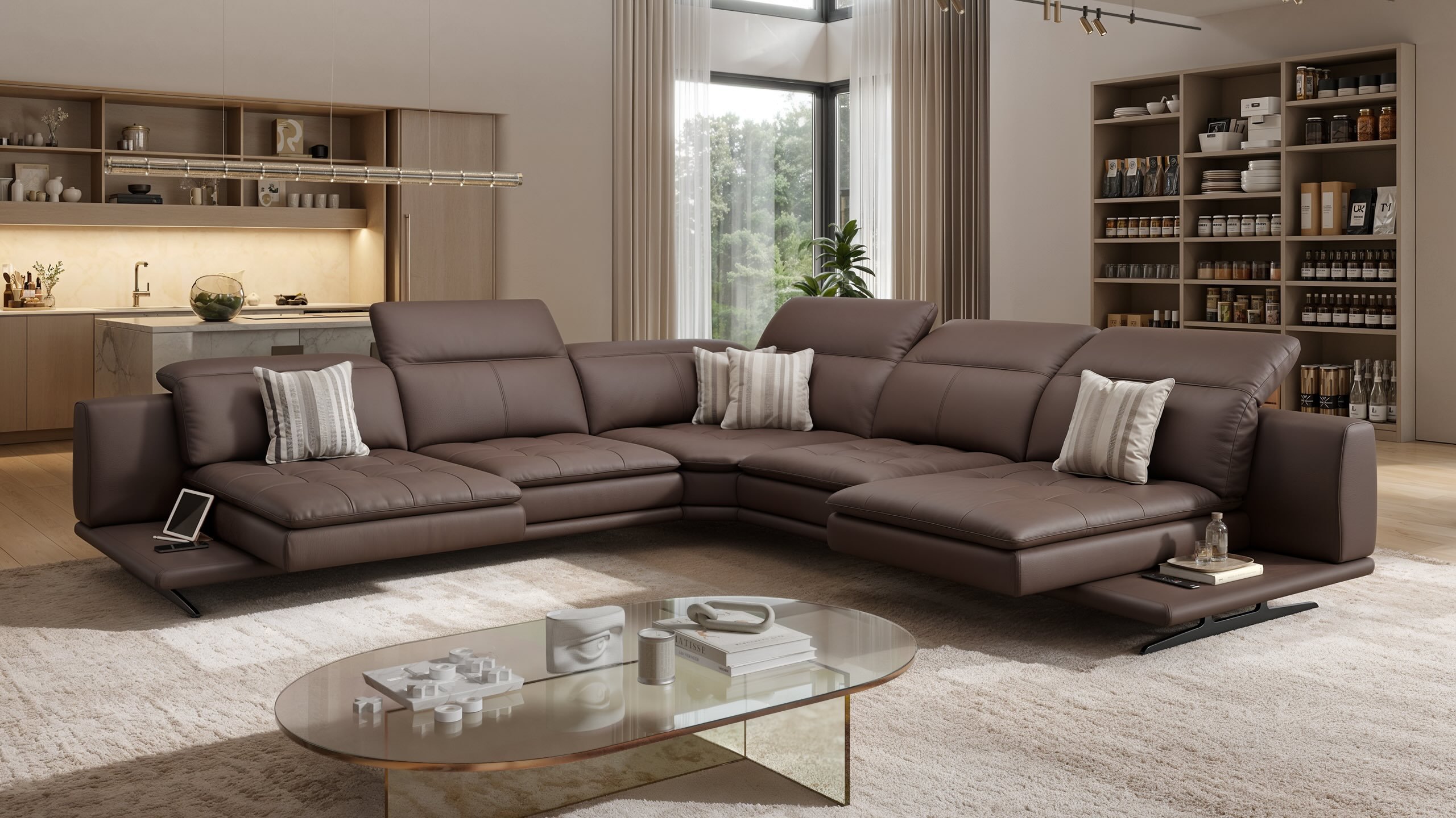 Leder Wohnlandschaft NIZZA