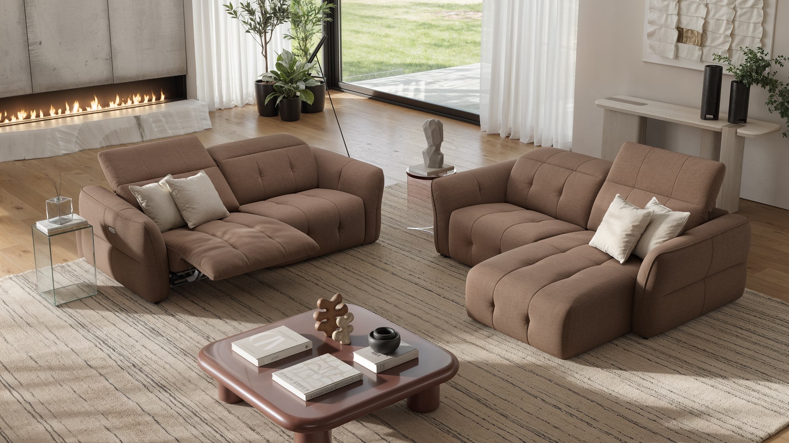 Stoff Ecksofa mini MARANELLO