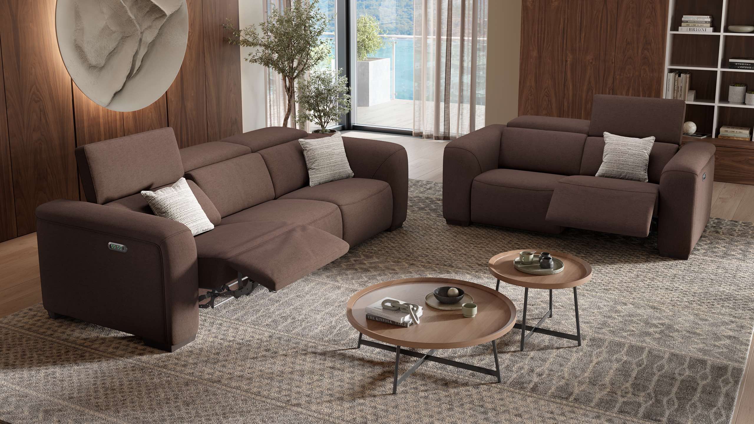 Stoff 2-Sitzer Sofa SORRENTO