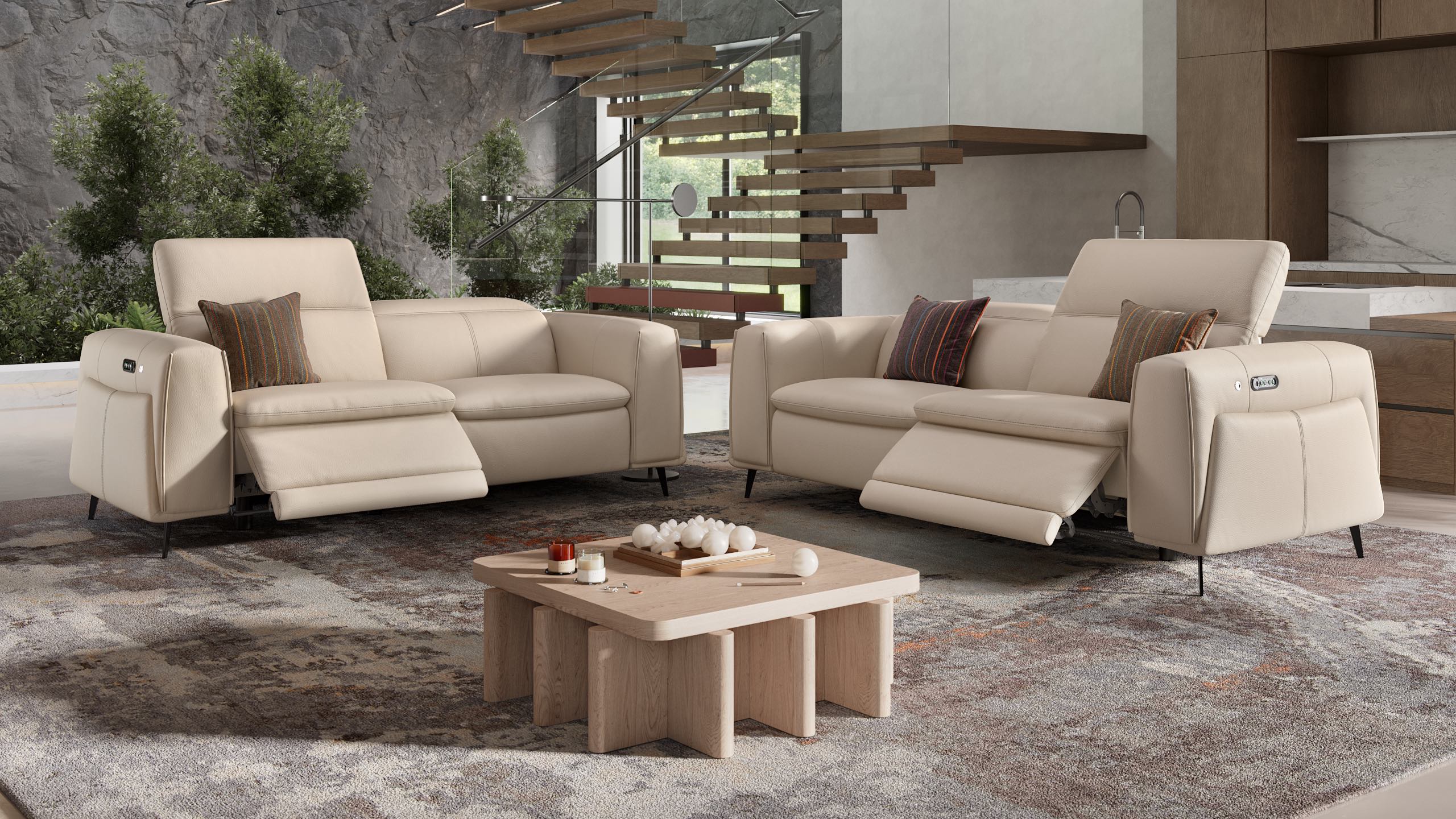 Leder 2-Sitzer Sofa BELLUNO