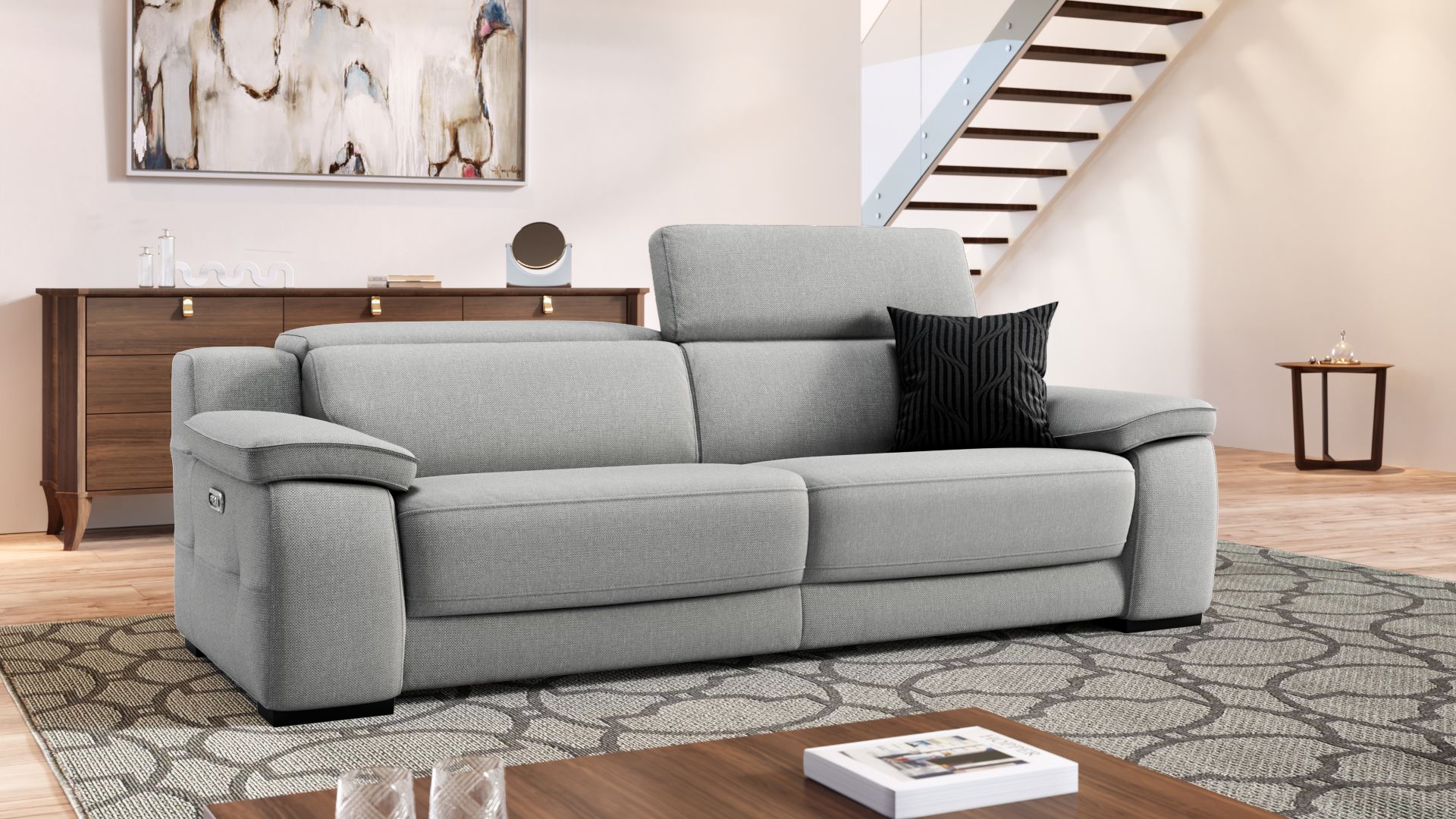 Stoff 3-Sitzer Sofa SAVELLI