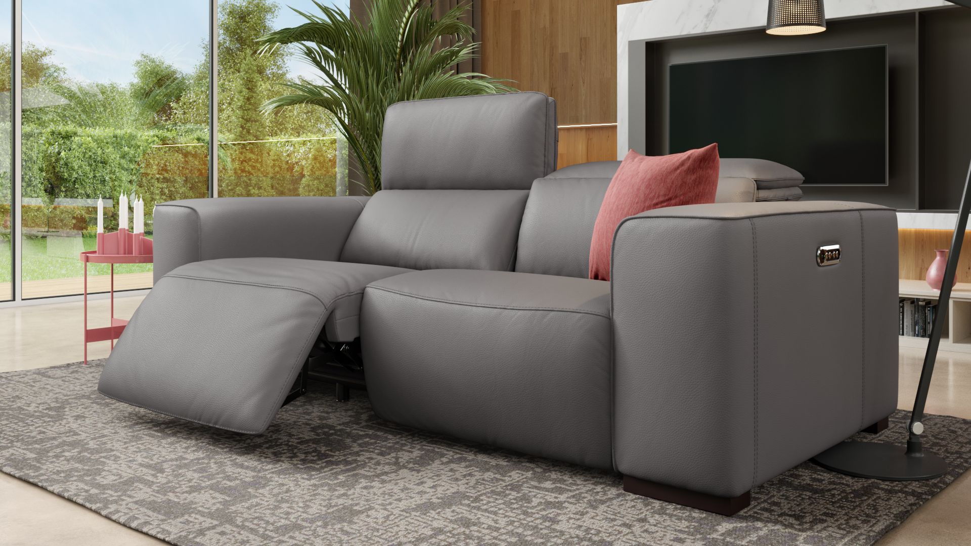 Leder 2-Sitzer Sofa BINETTO