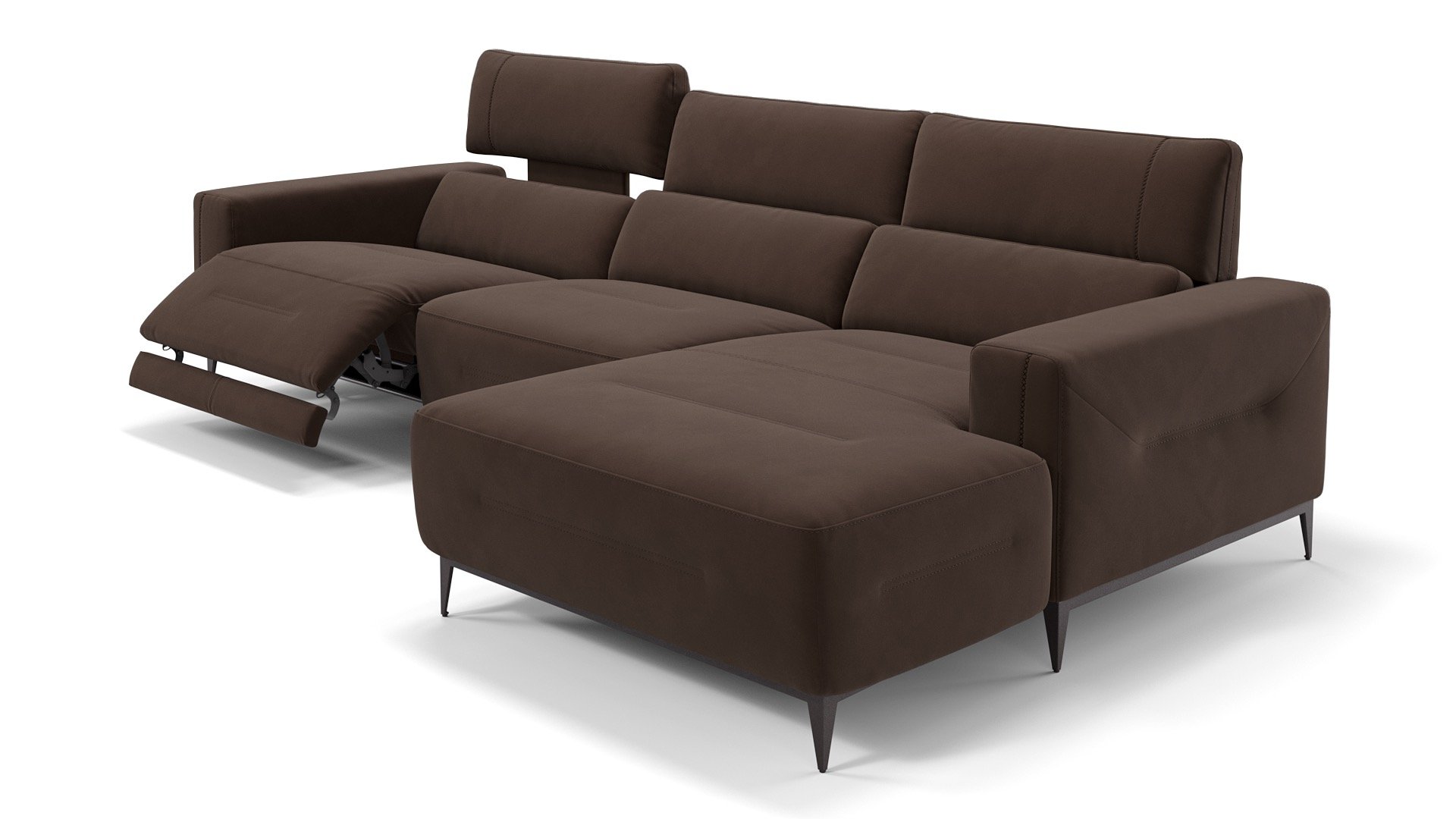 Stoff Ecksofa TERAMO