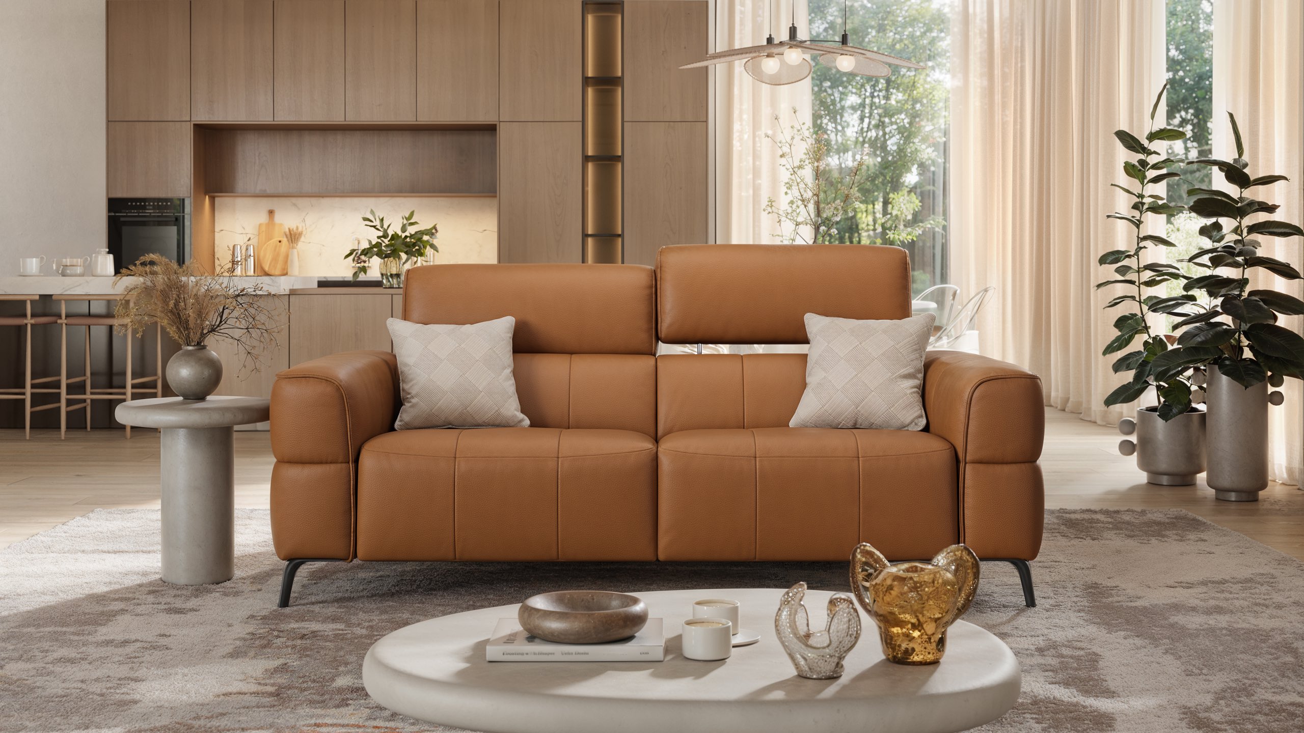 Leder 3-Sitzer Sofa MEZZANO
