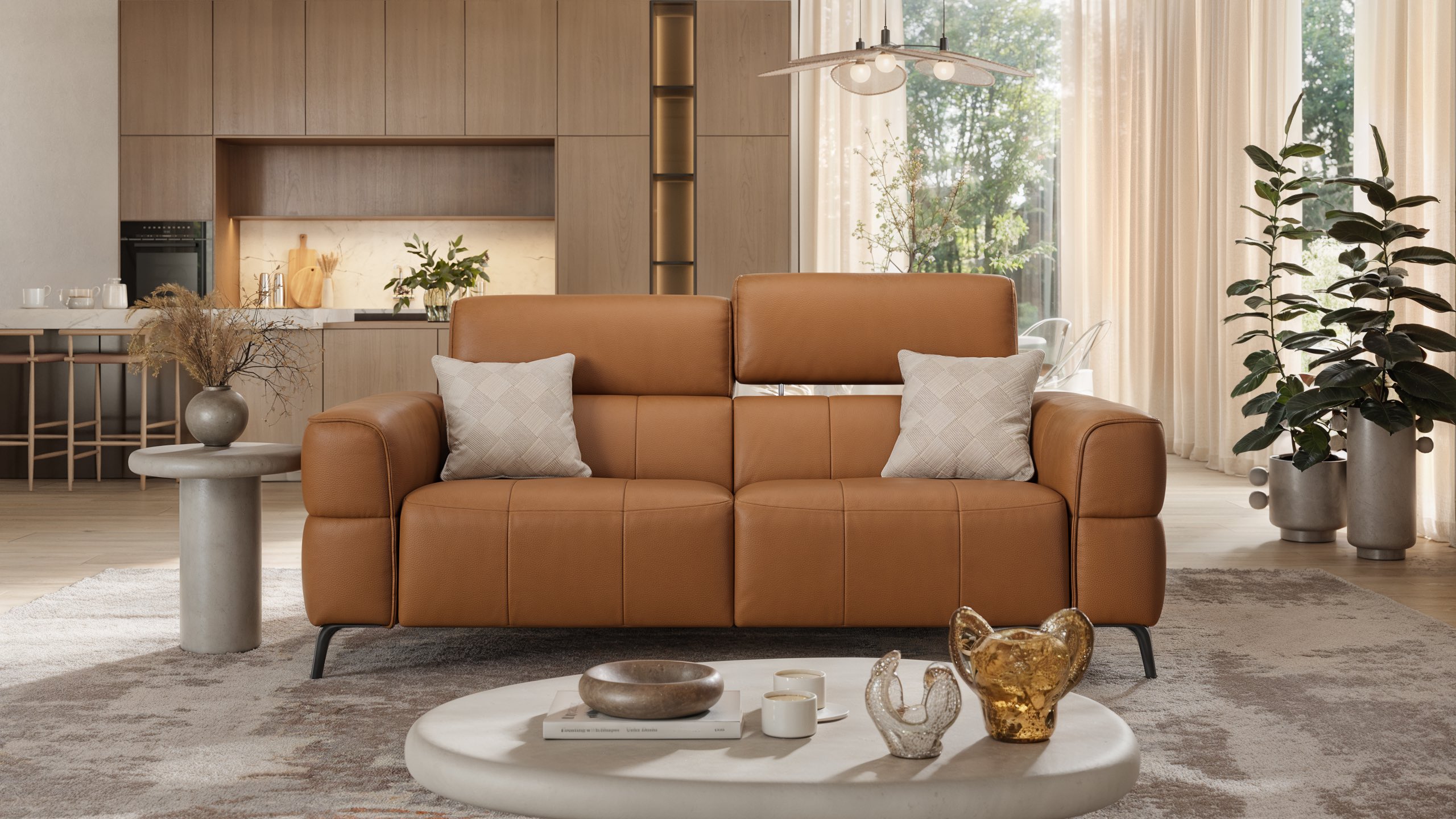 Leder 3-Sitzer Sofa MEZZANO