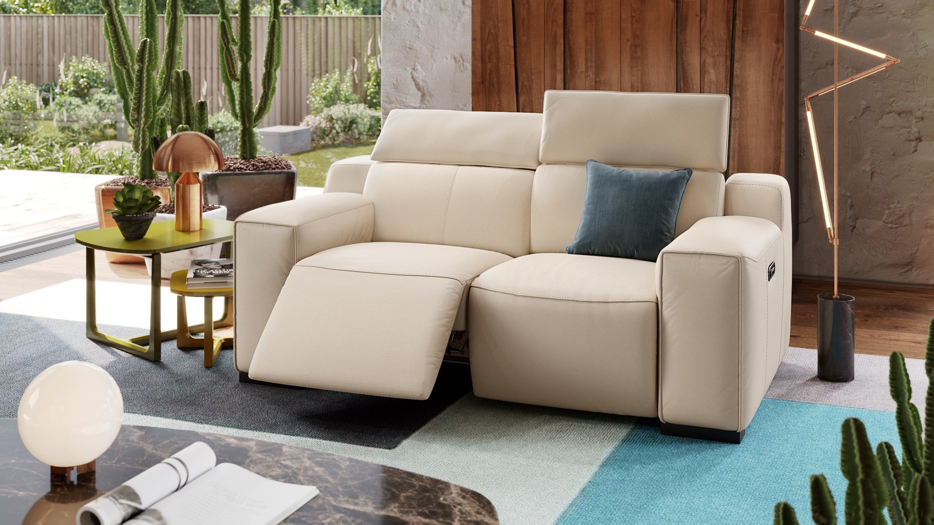 Leder 2-Sitzer Sofa LORETO