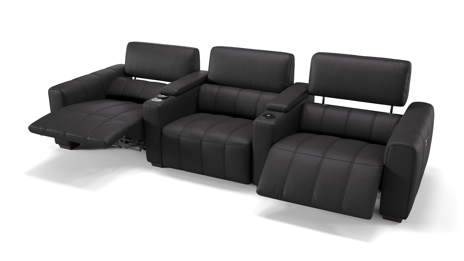 Leder 3-Sitzer Kinosofa MALIBU