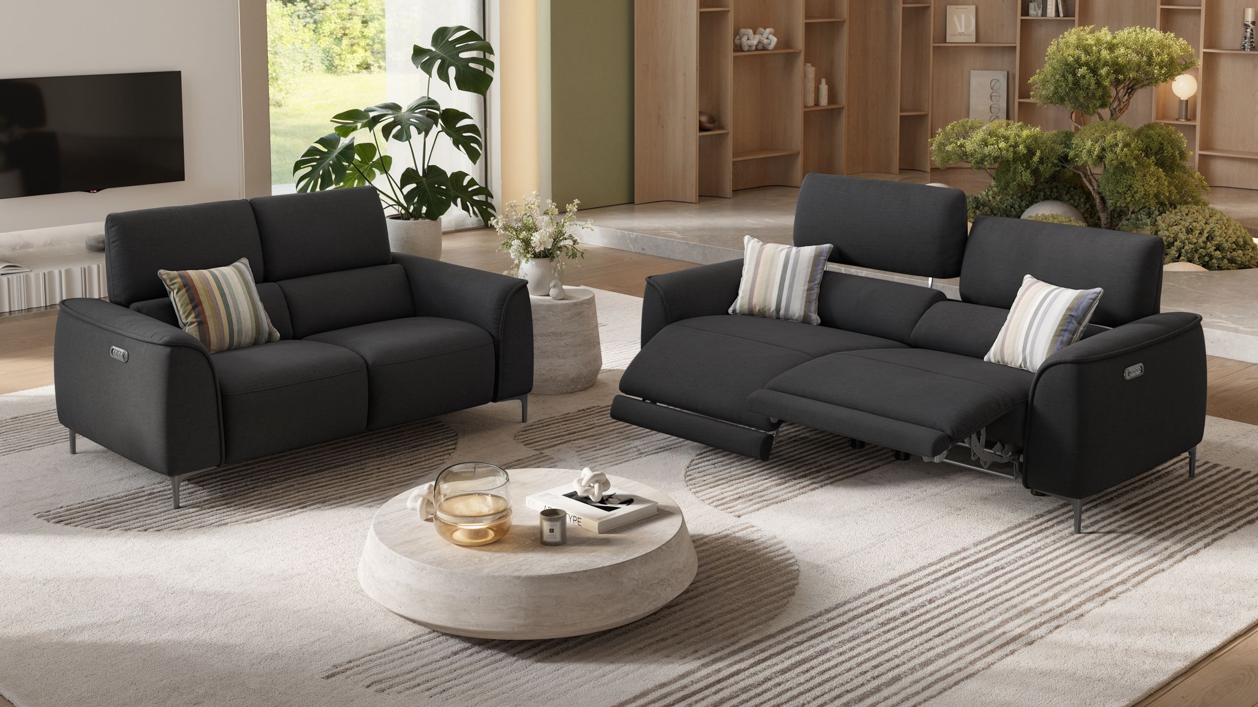 Stoff 3-Sitzer Sofa COMO