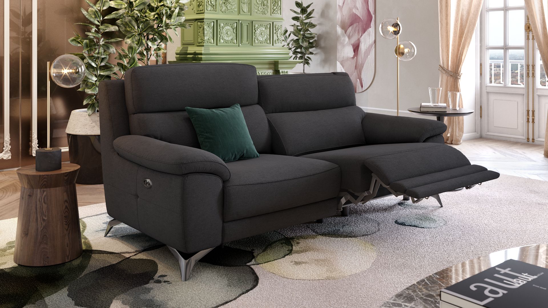 Stoff 3-Sitzer Sofa LANTELLA