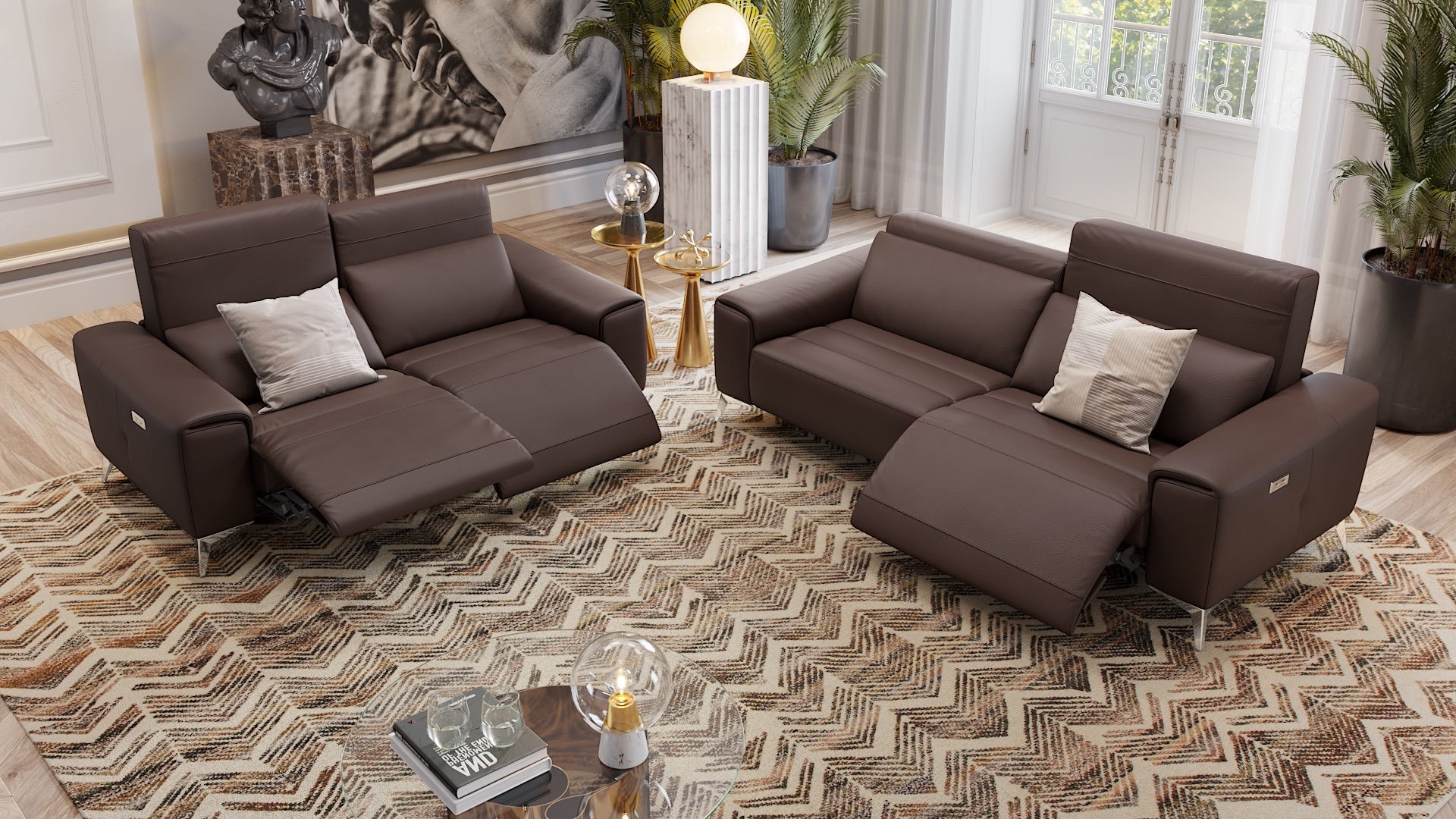 Leder 3-Sitzer Sofa BELLA