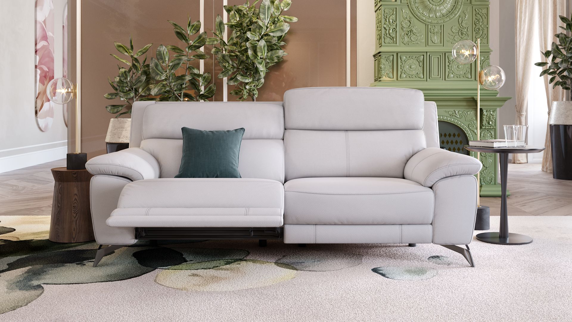 Leder 3-Sitzer Sofa LANTELLA