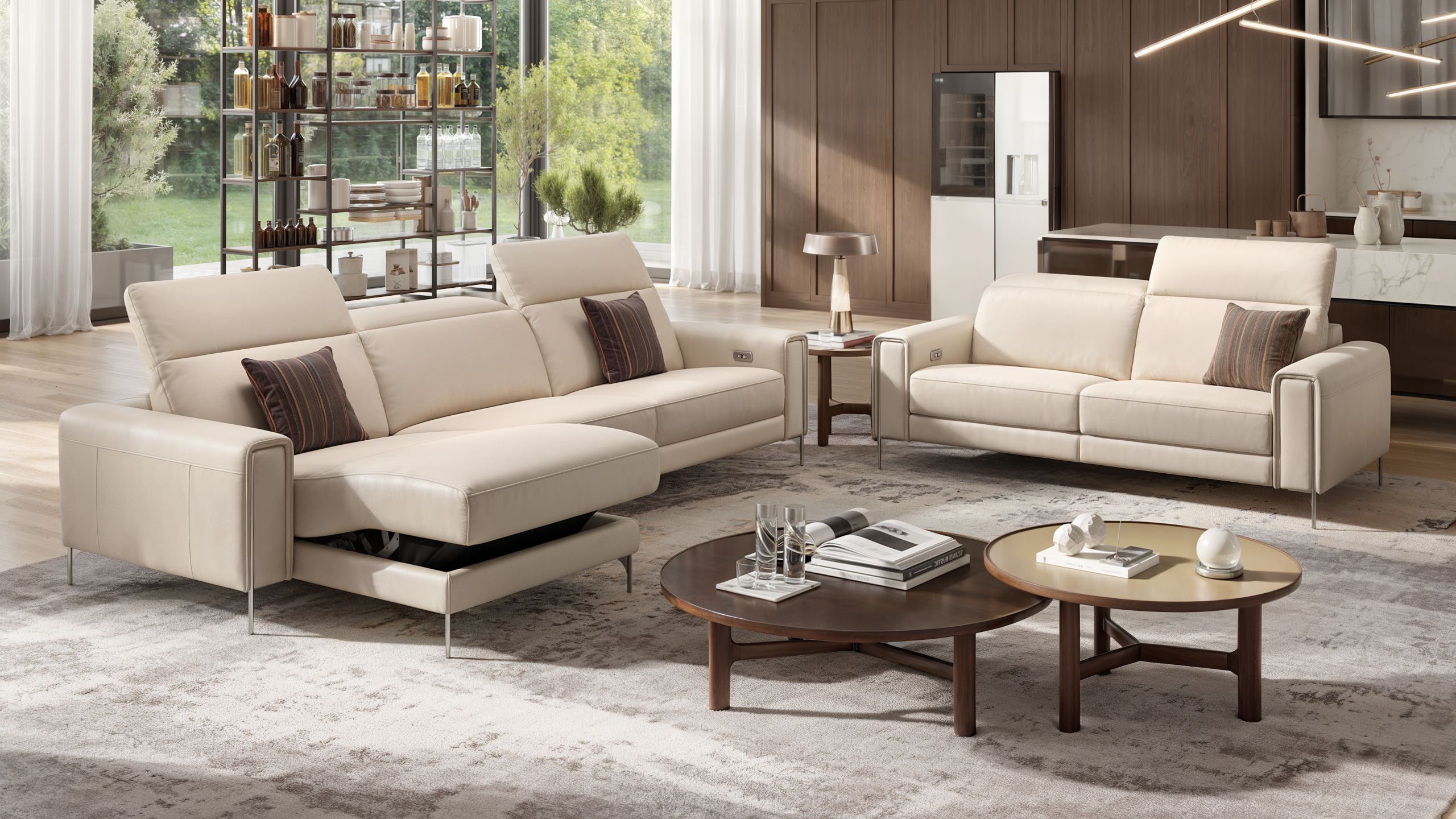 Leder Ecksofa BELLAGIO
