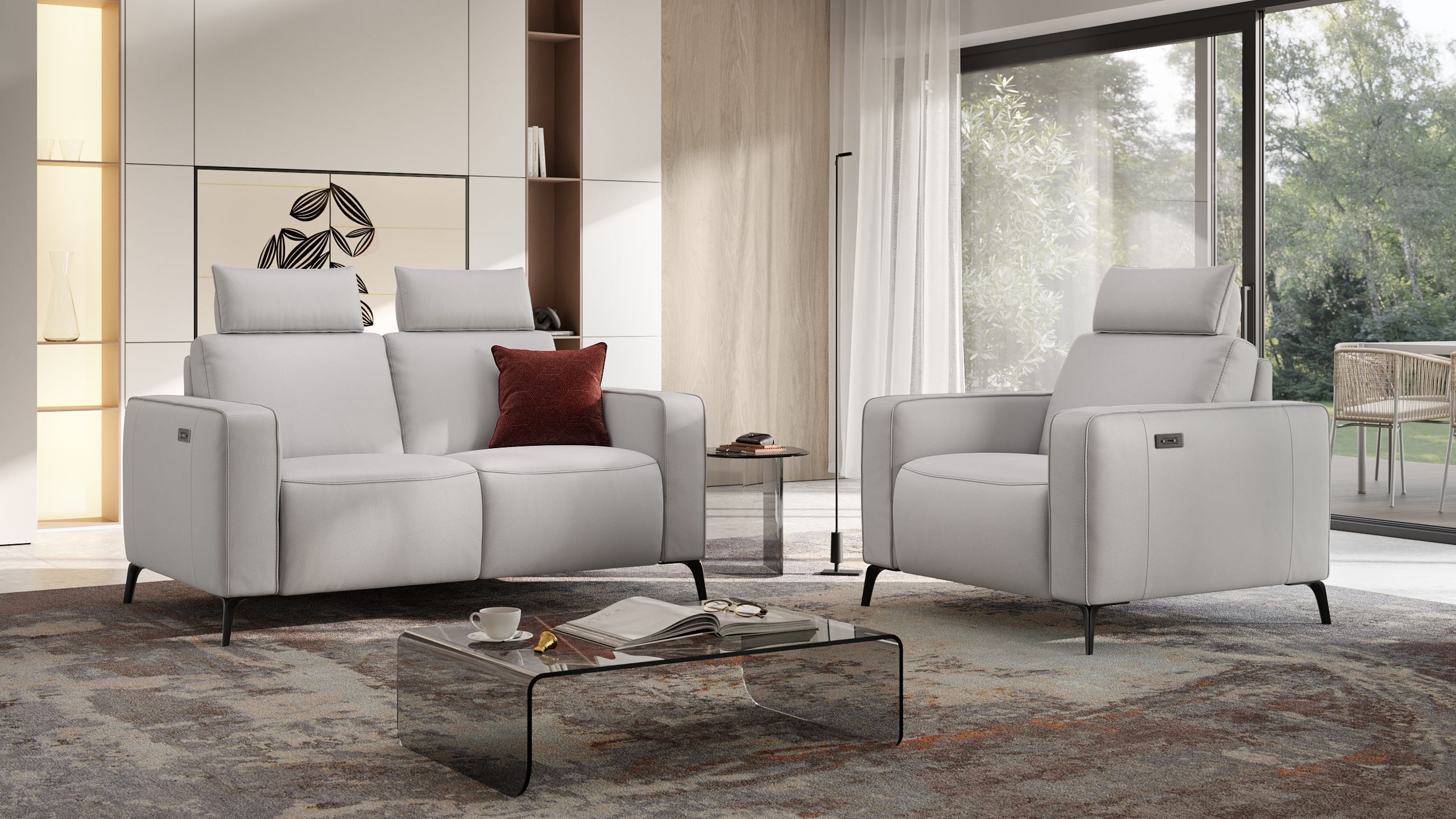 Leder 2-Sitzer Sofa BARLETTA