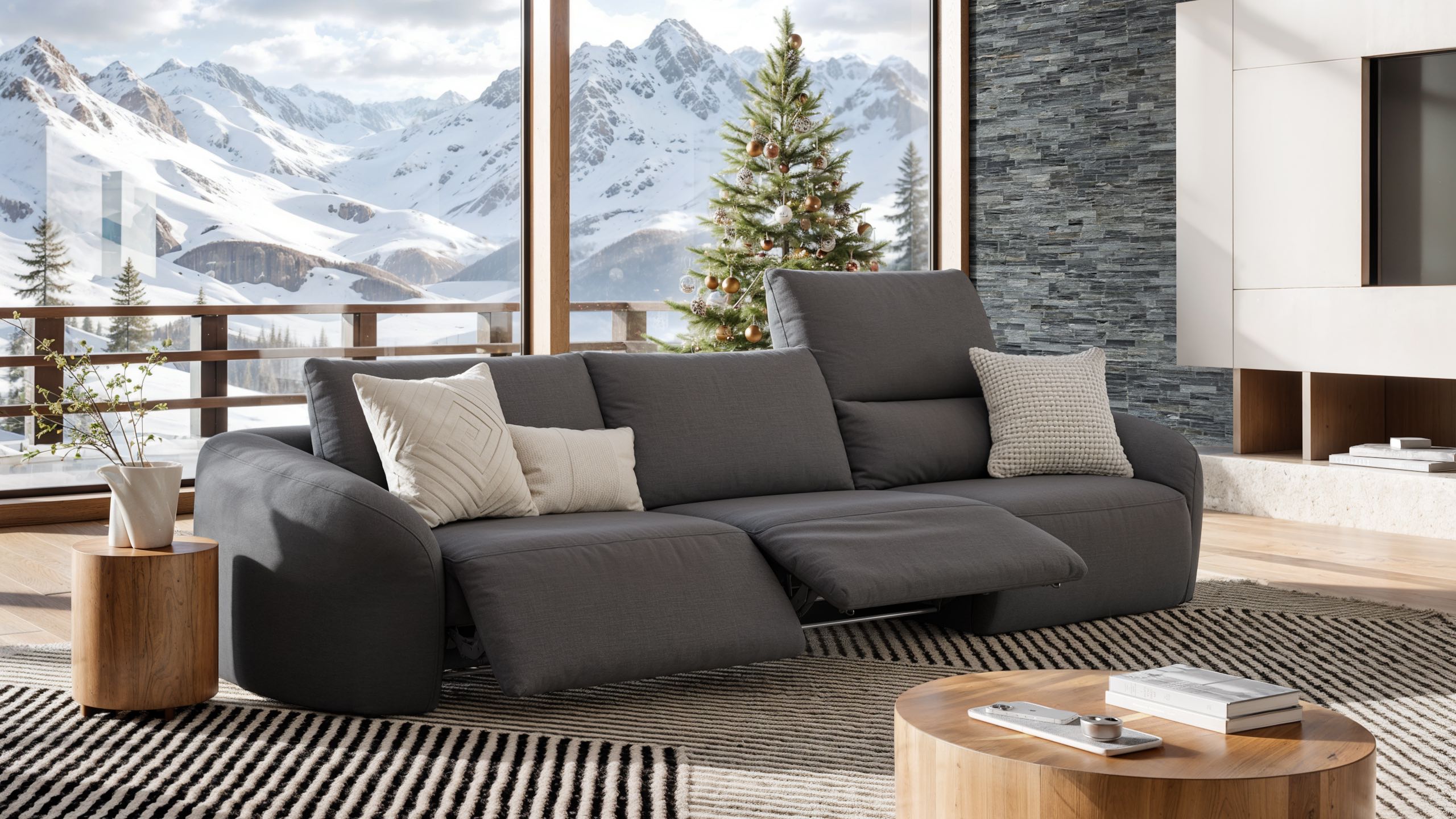 Stoff 3-Sitzer XXL ST. MORITZ
