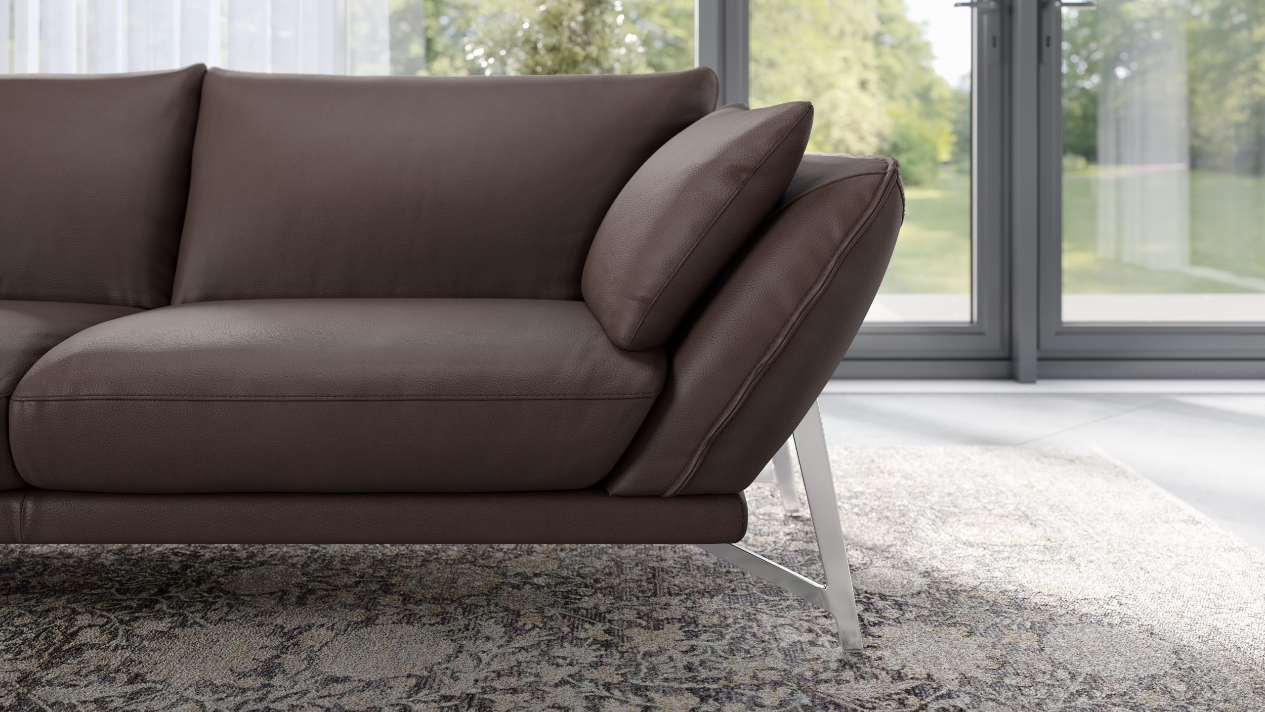 Leder 2-Sitzer Sofa ESTELLA