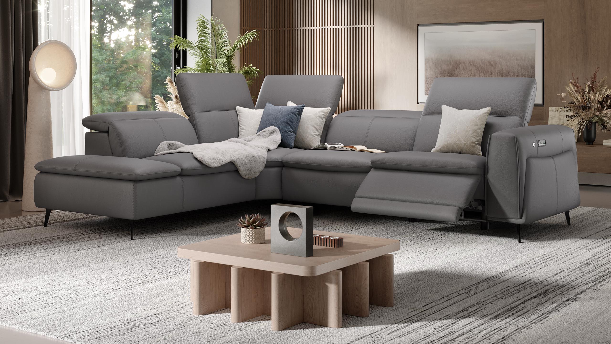 Leder Ecksofa BELLUNO