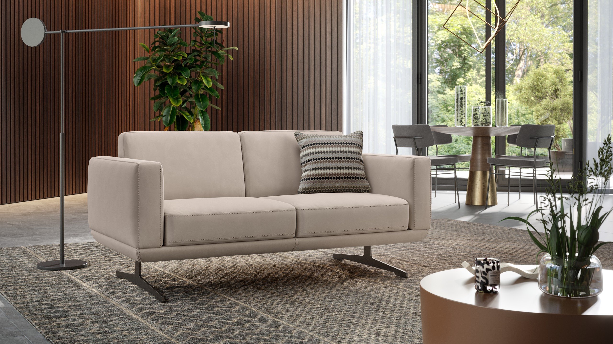 Stoff 2-Sitzer Sofa MARETO